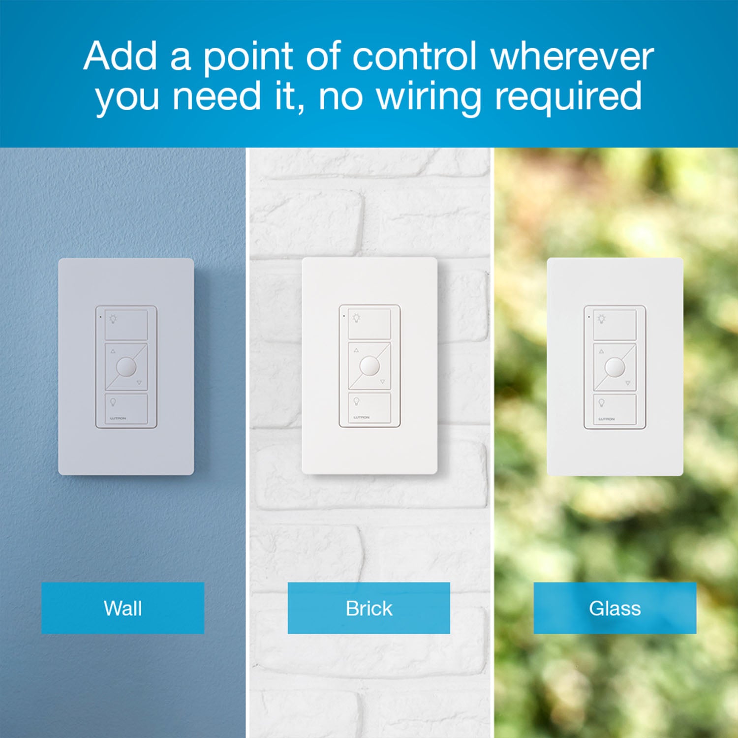Pico Wireless Control Wall Mounting Kit, White - Bees Lighting