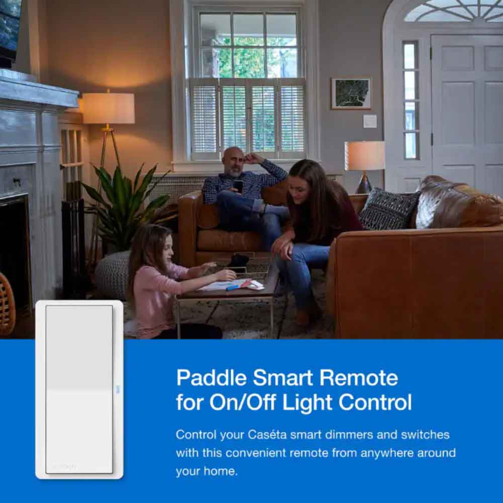 Pico Wireless Control Smart Paddle Remote with Wall Mounting Kit White
