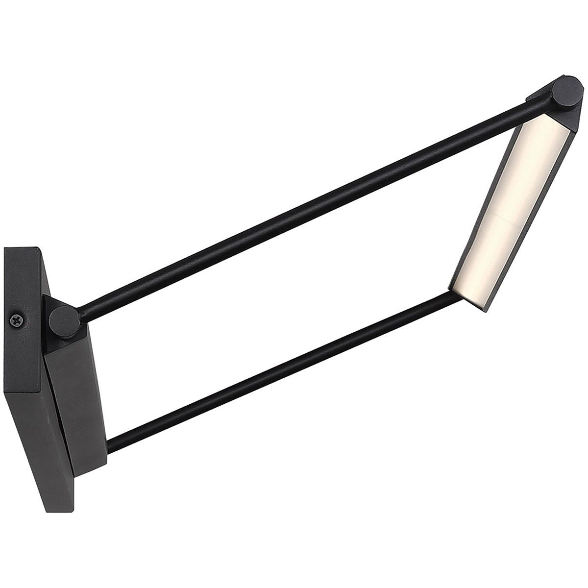 Hudson 24 in. Rotating LED Picture Light 3000K Black Finish - Bees Lighting