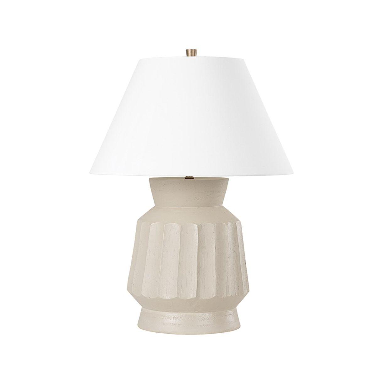 Selma Table Lamp Ceramic Unglazed Gray Finish - Bees Lighting