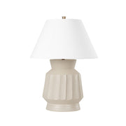 Selma Table Lamp Ceramic Unglazed Gray Finish - Bees Lighting