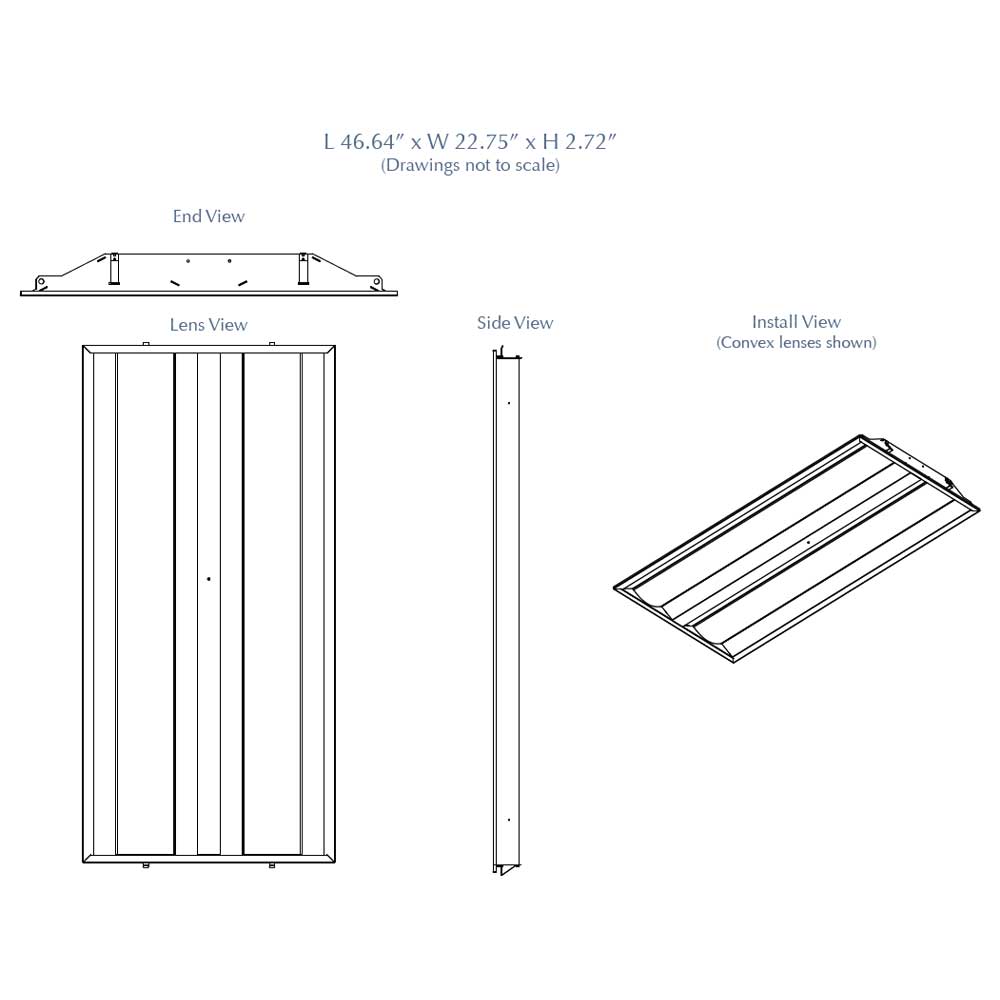 2x4 LED Troffer Retrofit, 3000 Lumens, 4000K, Center Basket - Bees Lighting
