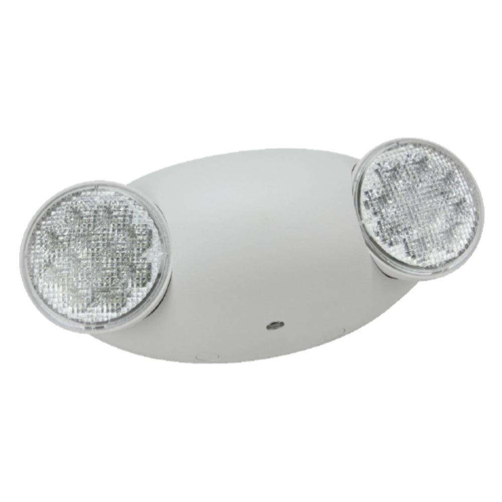 LED Emergency Light with battery backup Fully adjustable Light Heads, White
