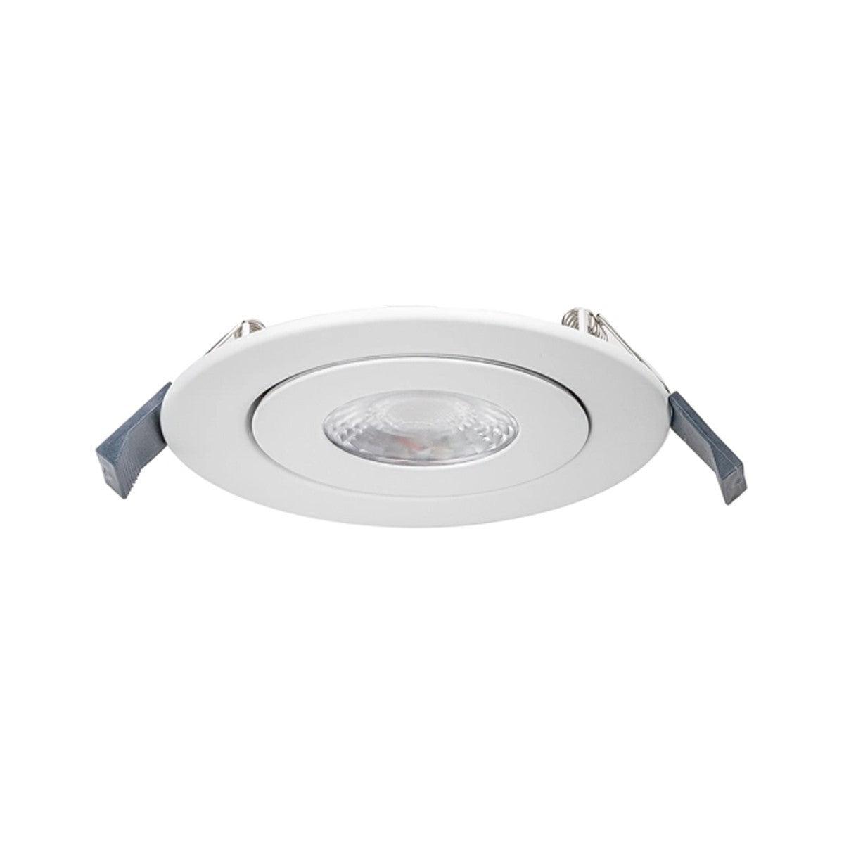 4 In. Lotos LED Adjustable Canless LED Recessed Light, 15 Watt, 800 Lumens, Selectable CCT, 2700K to 5000K, 120/277V