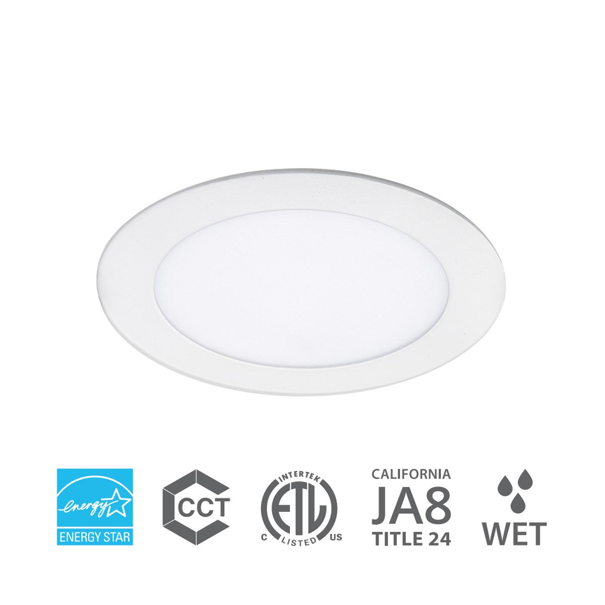 Lotos Wafer-Thin 4" Canless LED Recessed Light, 725 Lm, 5CCT, 120-277V - Bees Lighting