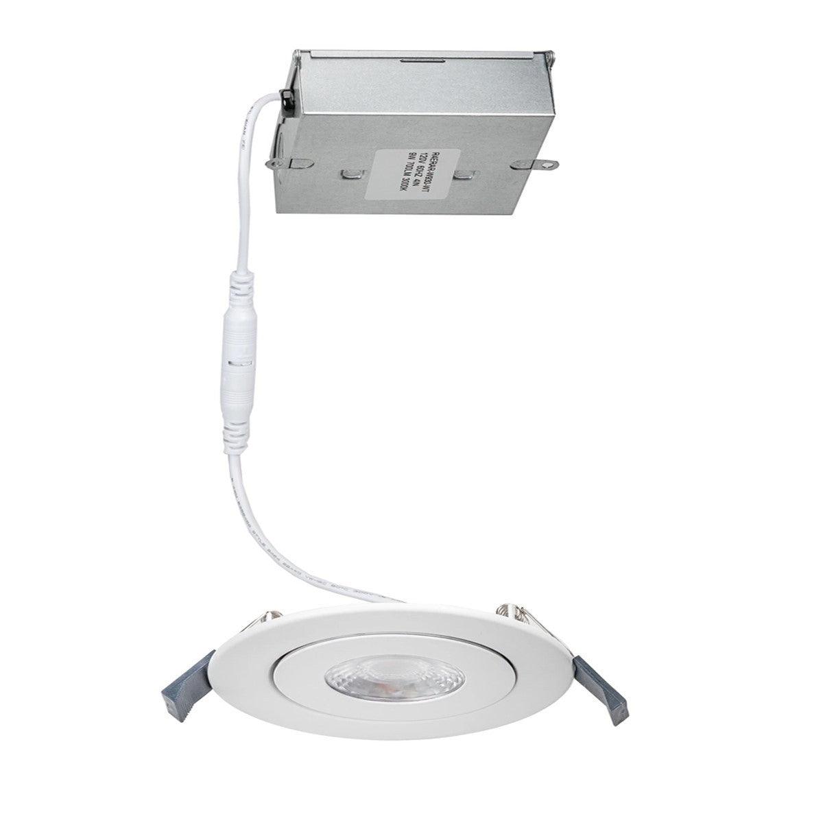 6 In. Lotos LED Adjustable Canless LED Recessed Light, 15 Watt, 1340 Lumens, Selectable CCT, 2700K to 5000K, 120/277V