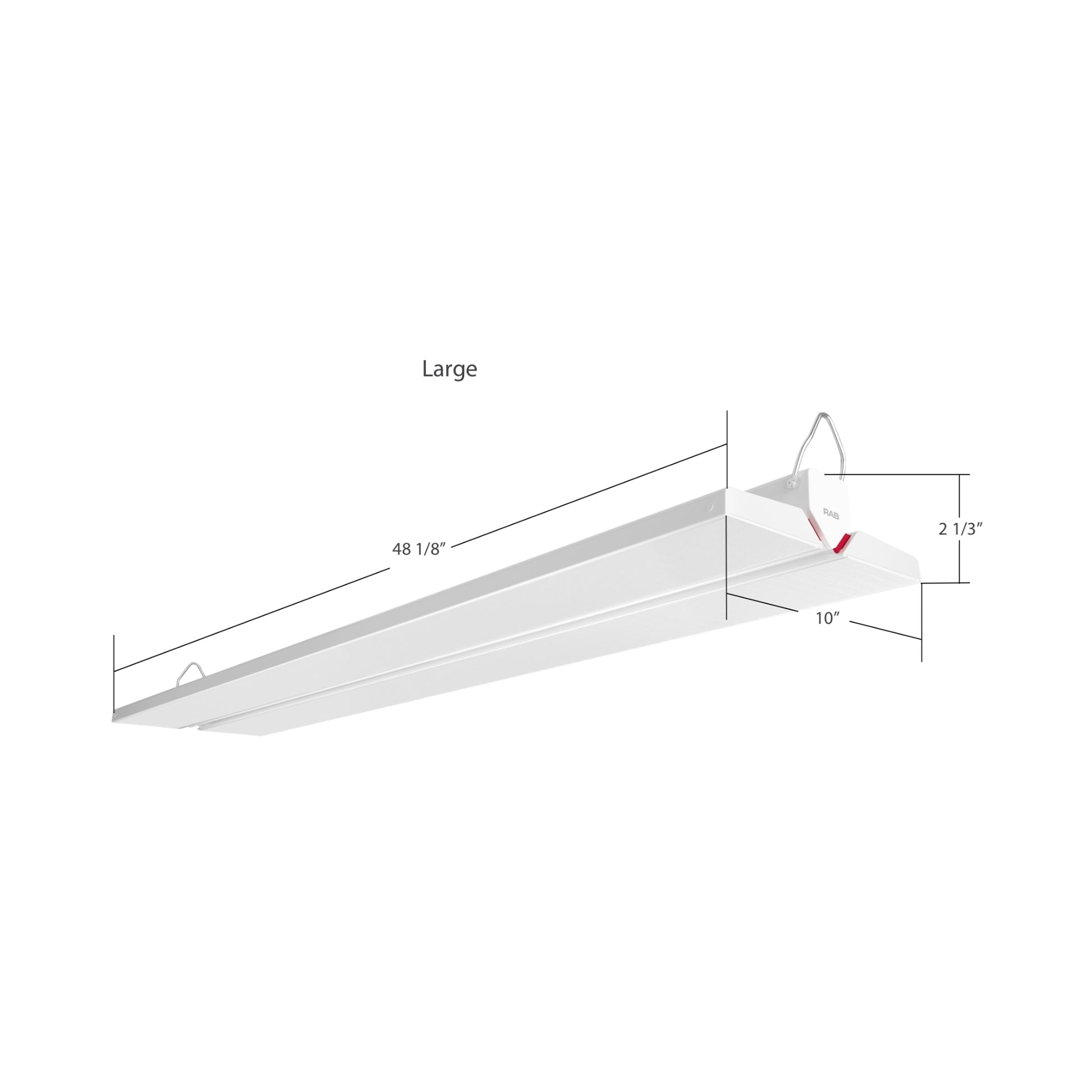 RAB Lighting - Linear High Bay LED Light, 360W, 50000lm, 4000K/5000K, 120-277V | Bees Lighting