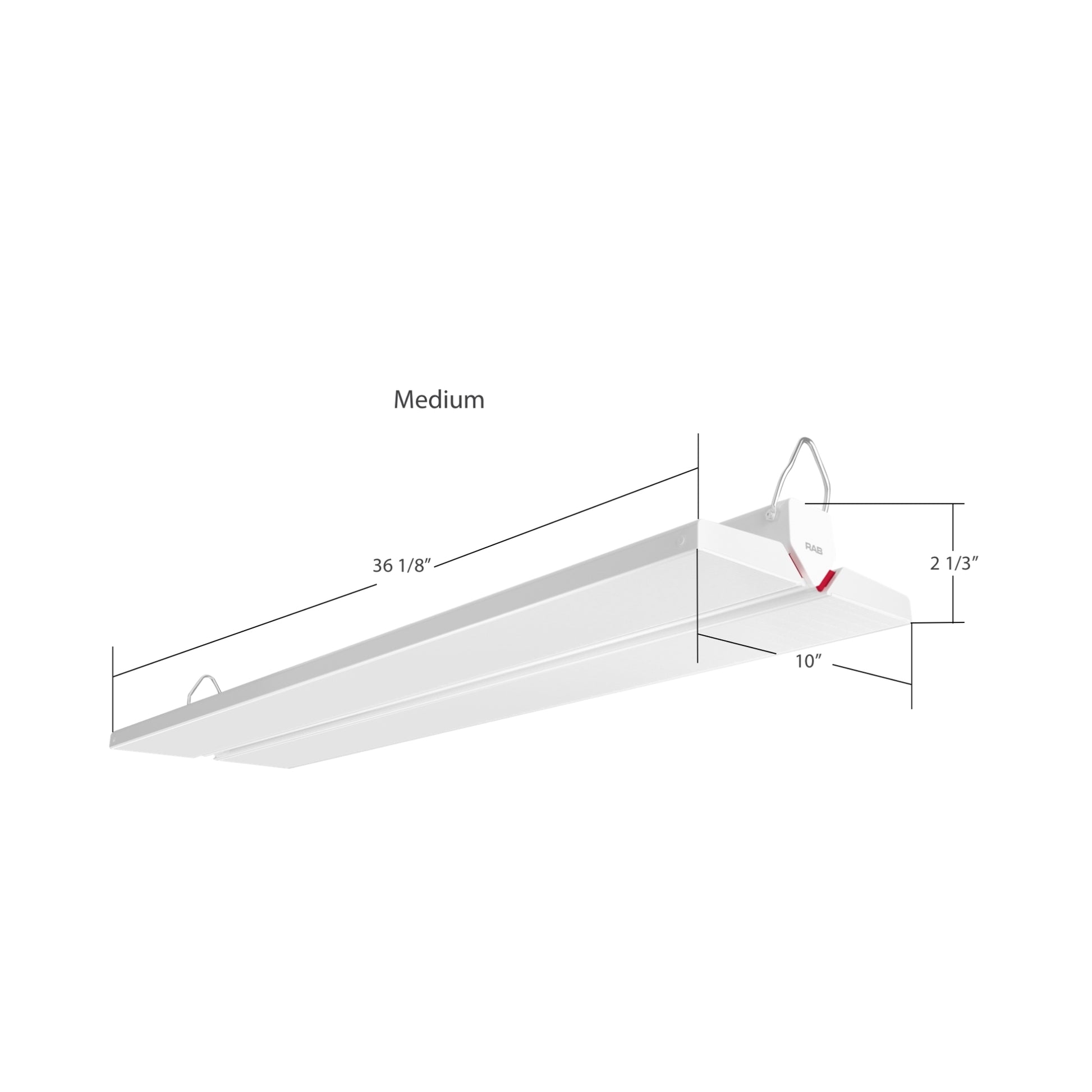 RAB Lighting - Linear High Bay LED Light, 275W, 39000lm, 4000K/5000K, 120-277V | Bees Lighting