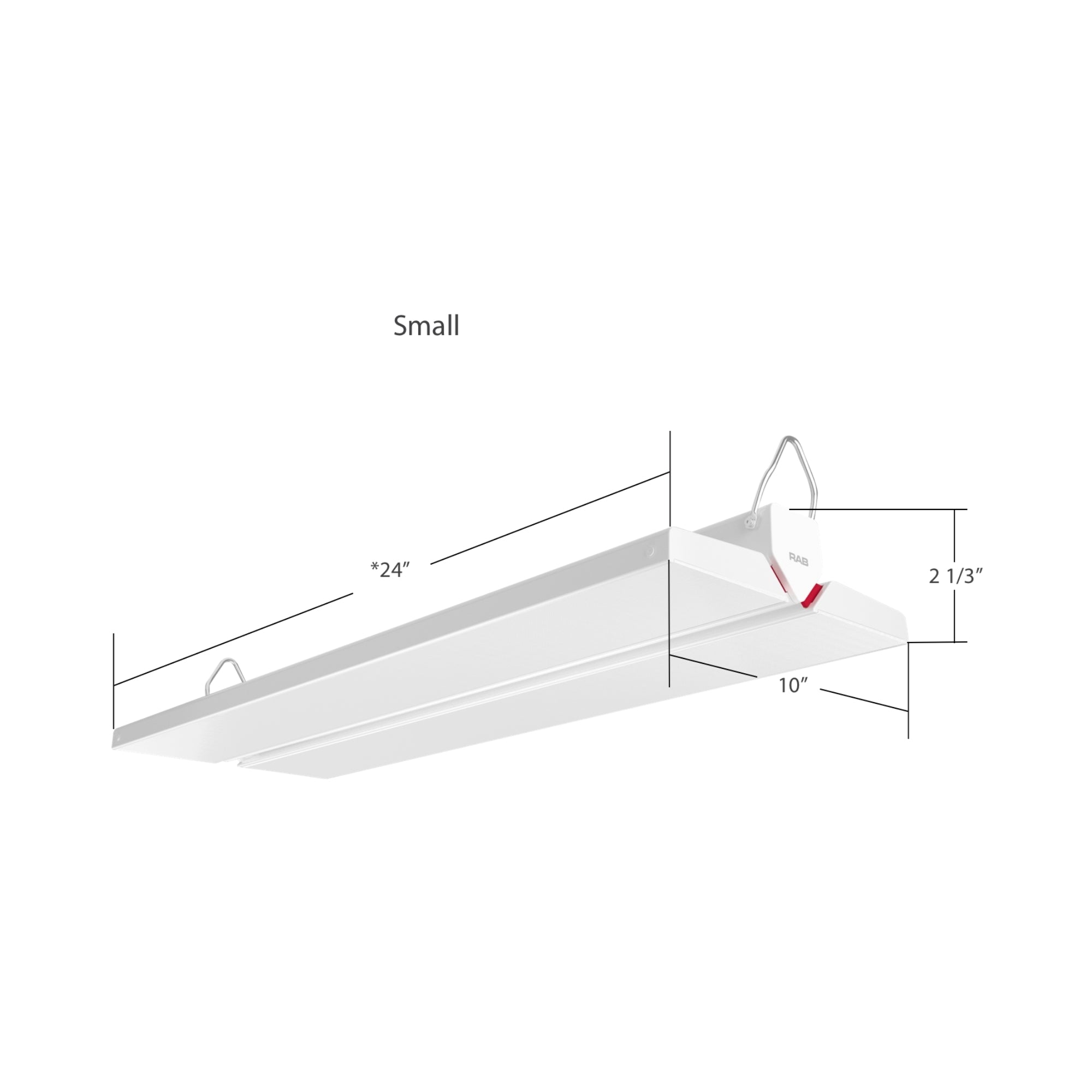 RAB Lighting - Linear High Bay LED Light, 160W, 23000lm, 4000K/5000K, 120-277V | Bees Lighting