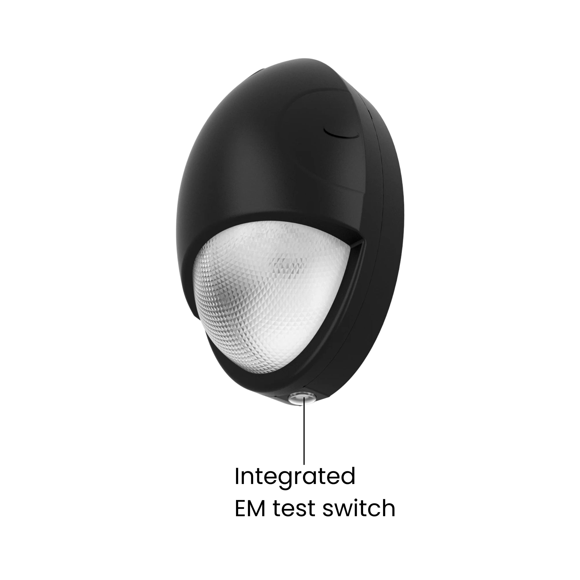 RAB DROPB/E Teardrop Mini LED Wall Pack Battery Backup 1814lm 15W Selectable CCT 120-277V Black