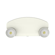 RAB EM34 Emergency Light 160lm Round Heads 90-Minute Battery 120-277V Wall/Ceiling White
