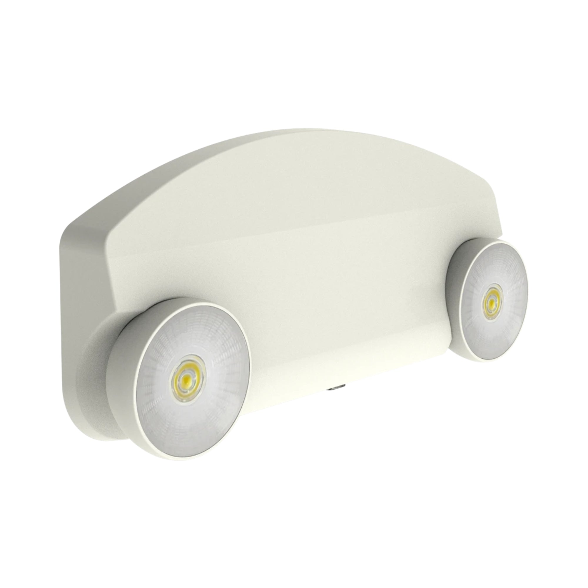 RAB EM34 Emergency Light 160lm Round Heads 90-Minute Battery 120-277V Wall/Ceiling White