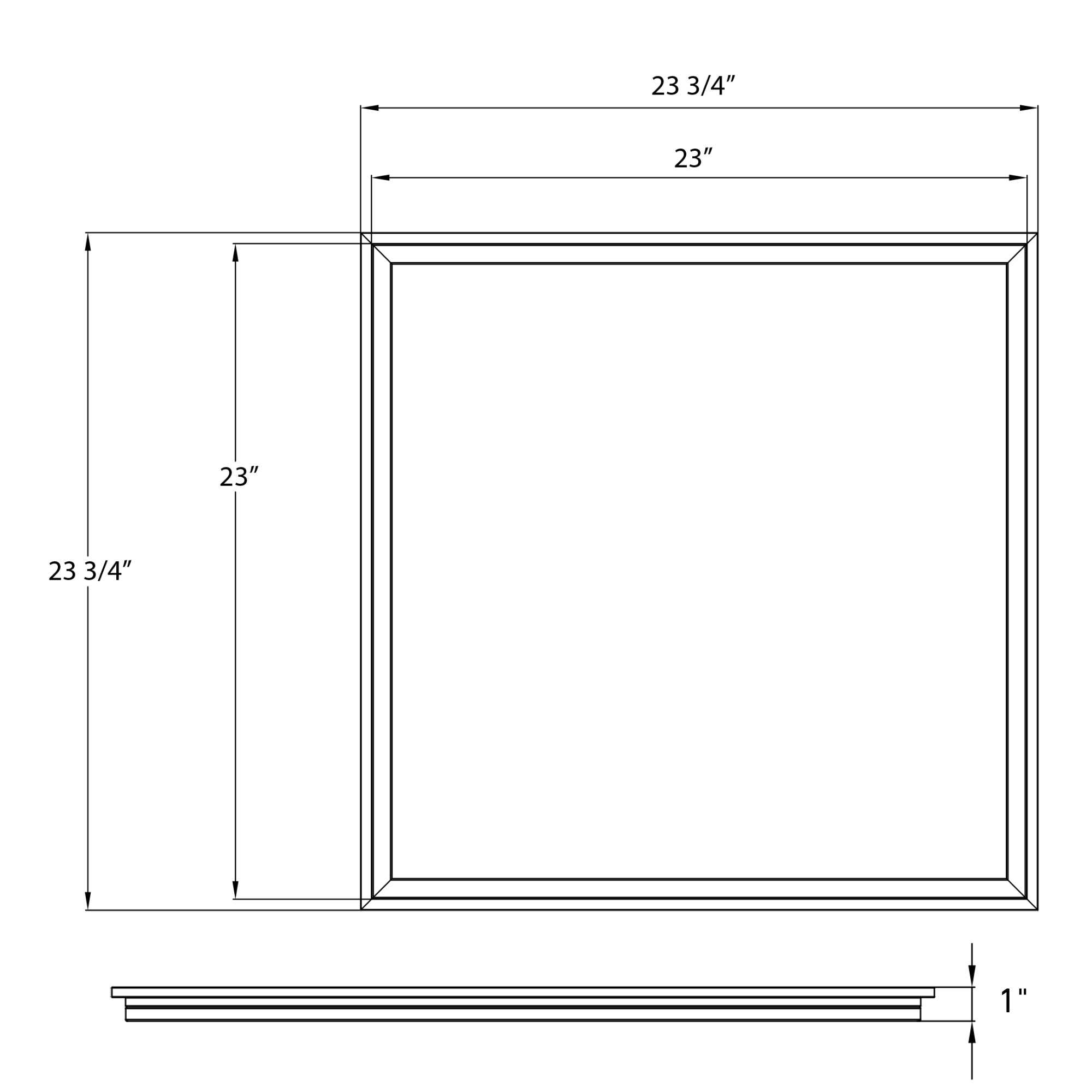 2x2 LED Frame Light, 40W, 5000 Lumens, Selectable CCT, 120-277V