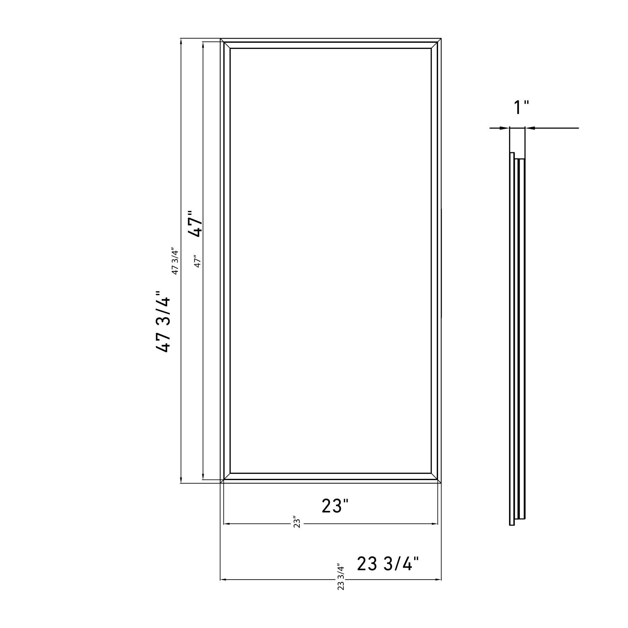 2x4 LED Frame Light, 50W, 6200 Lumens, Selectable CCT, 120-277V