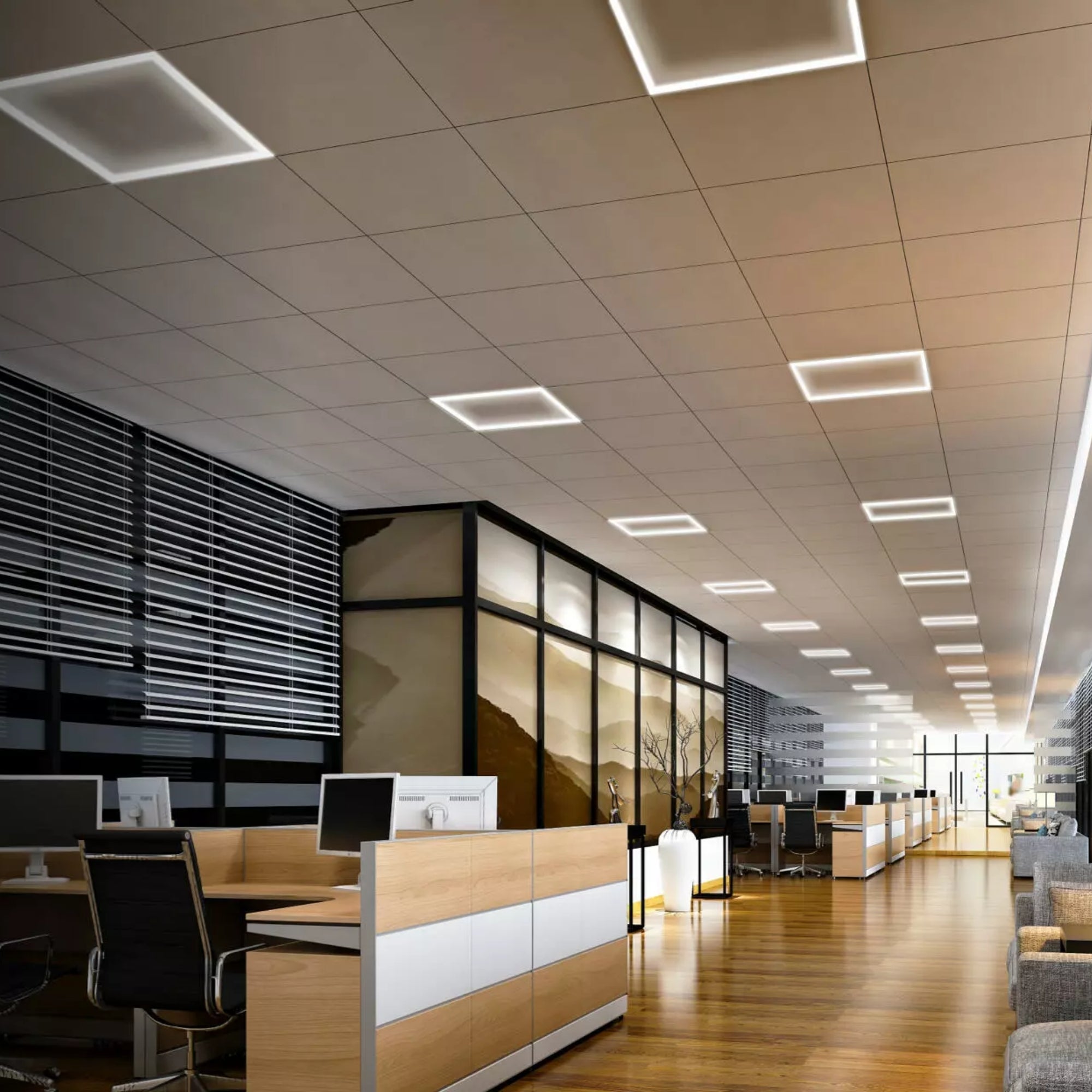 2x4 LED Frame Light, 50W, 6200 Lumens, Selectable CCT, 120-277V