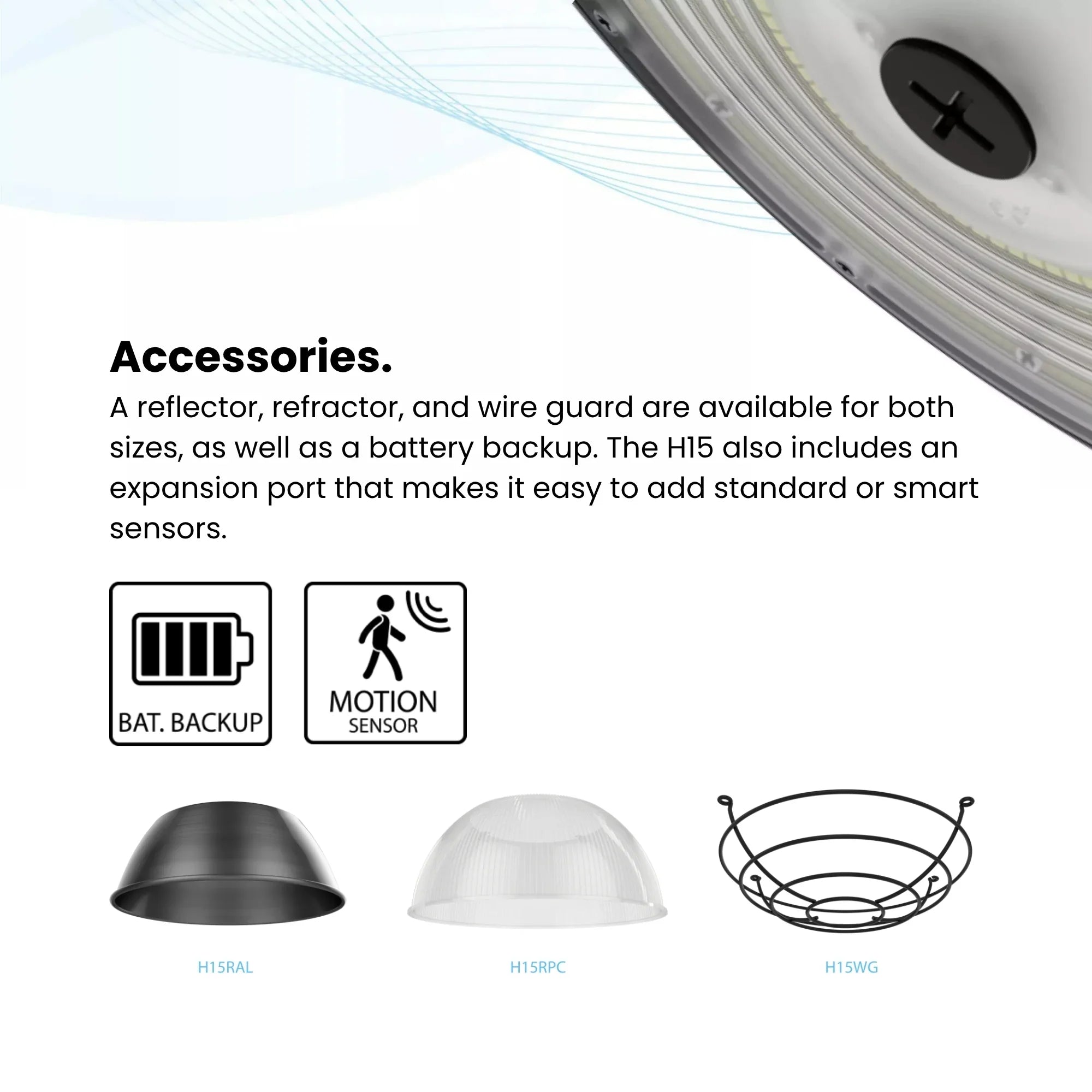 RAB H15XL Field-Adjustable High Bay 240W | White – Bees Lighting