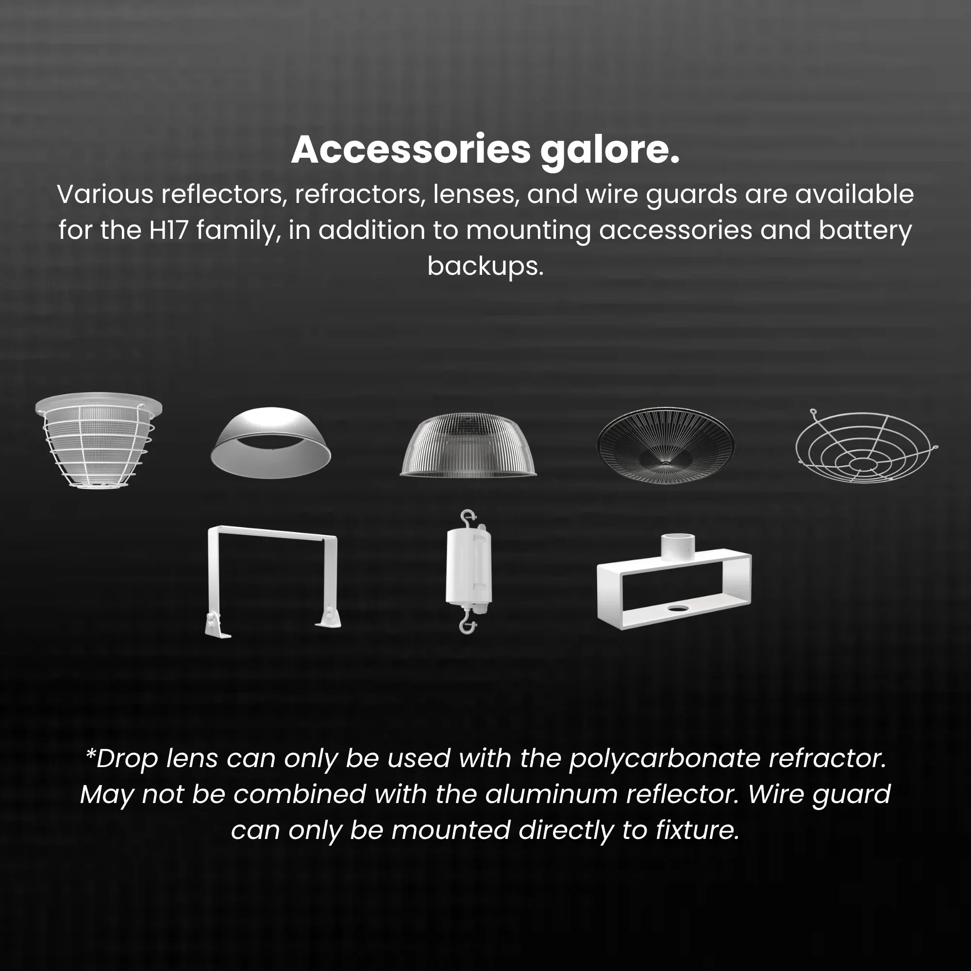 RAB Lighting - High Bay UFO LED Light, 79000 Lumens, 500W, 30K/40K/50K, 480V, White | Bees Lighting