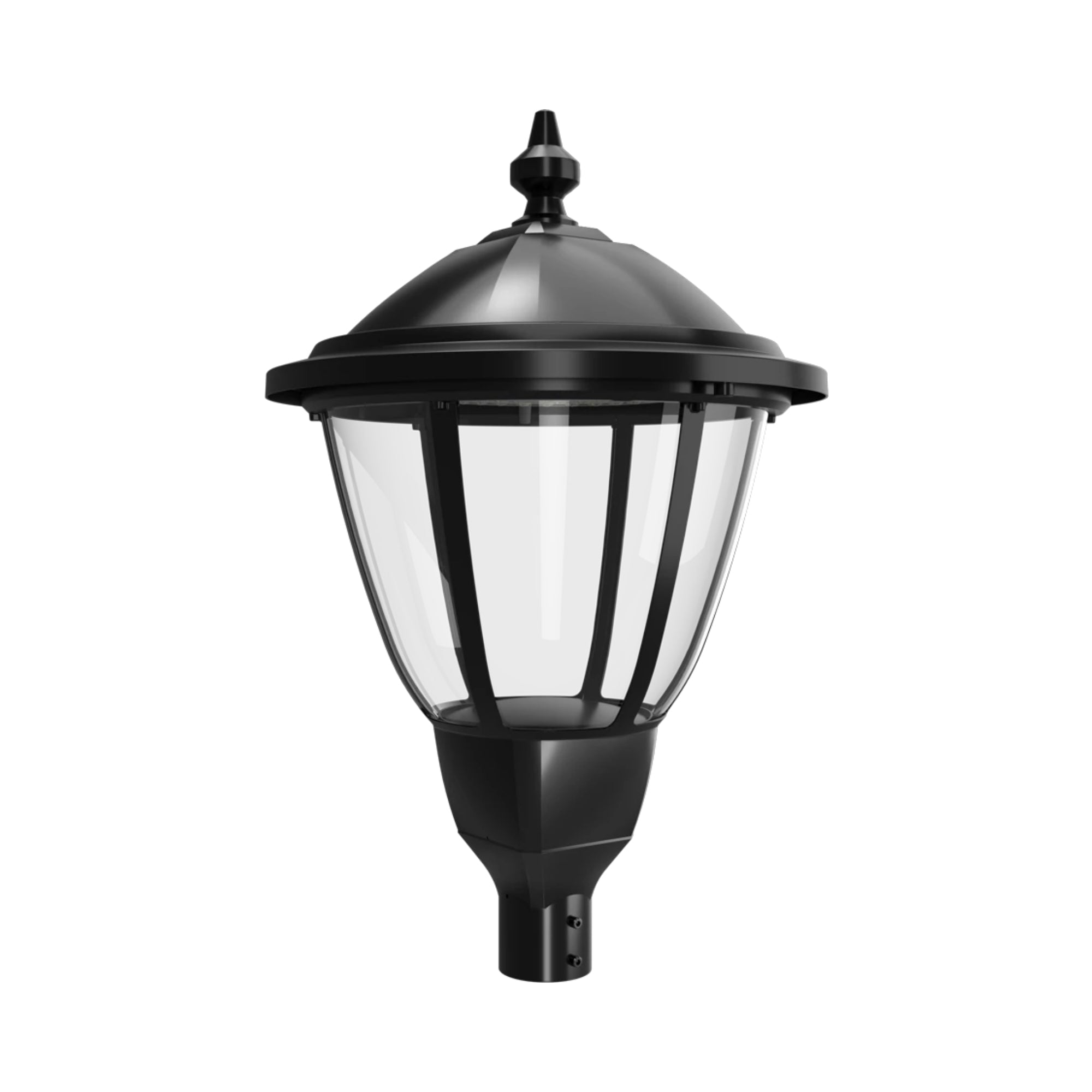RAB HTG-RB Heritage Round LED Post Top Lantern, 120W, Black