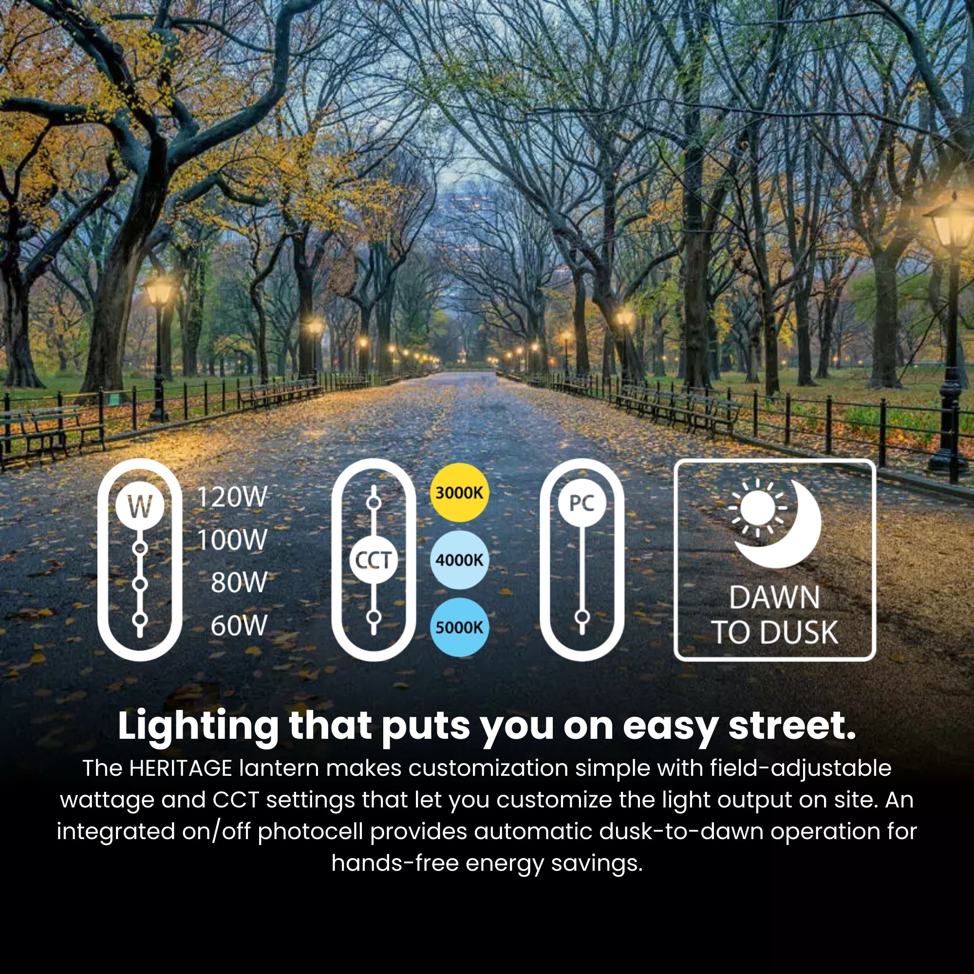 RAB HTGL-R Heritage Round Post Top Lantern, EX39 Base, Bronze