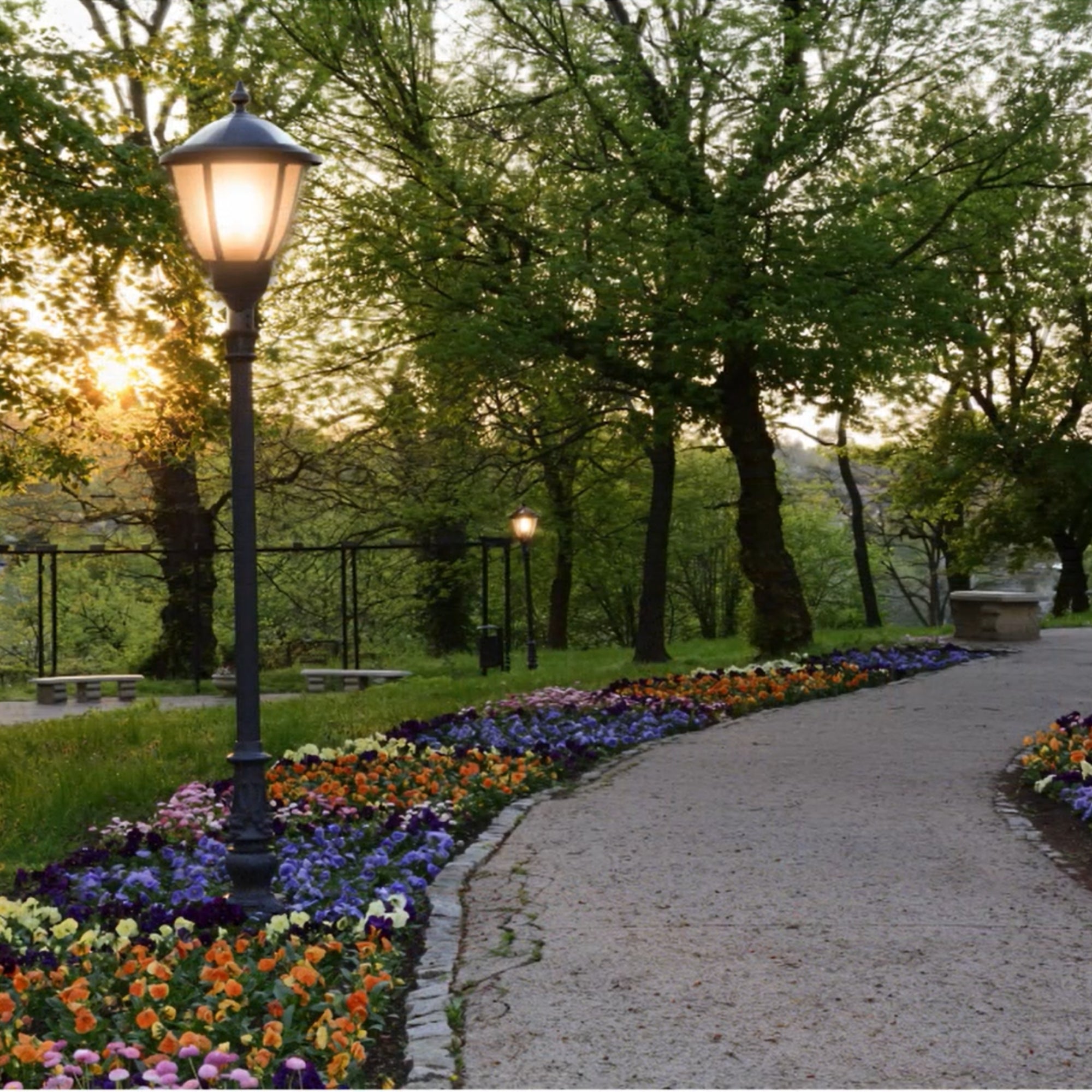 RAB HTGL-R Heritage Round Post Top Lantern, EX39 Base, Bronze