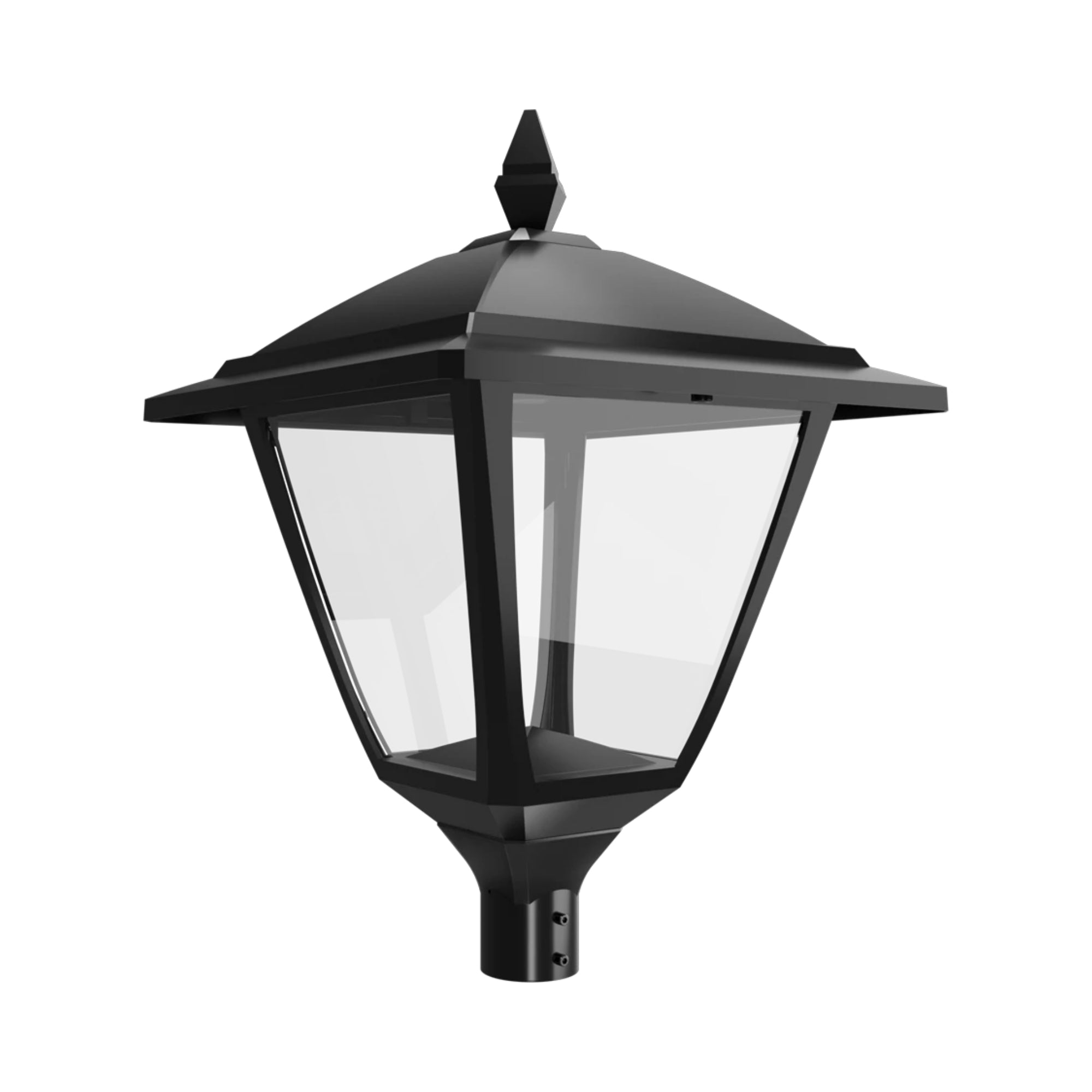 RAB HTGL-SB Heritage Square Post Top Lantern, EX39 Base, Black