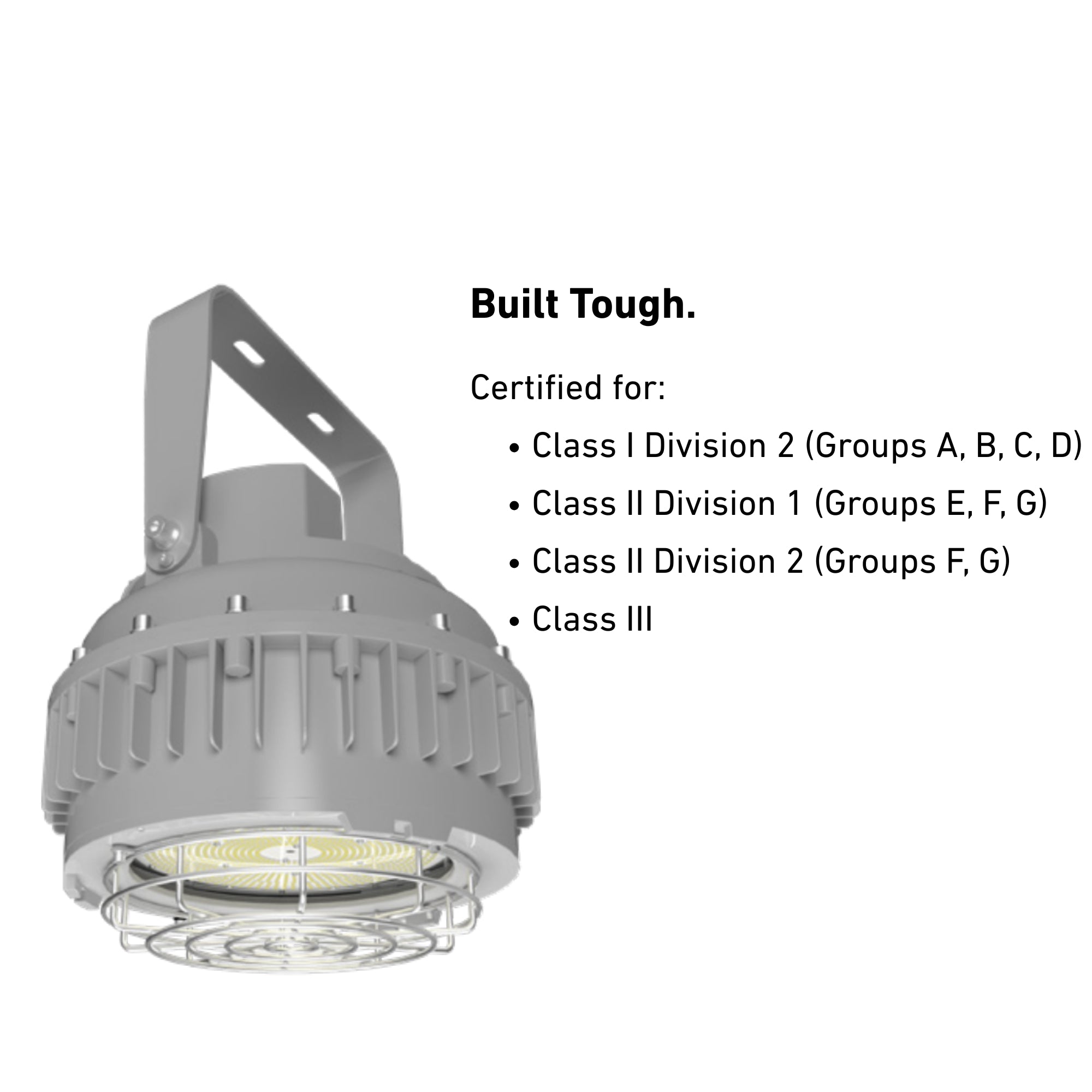 Explosion-Proof LED High Bay, 80W, 11200lm, 5000K, 120-277V