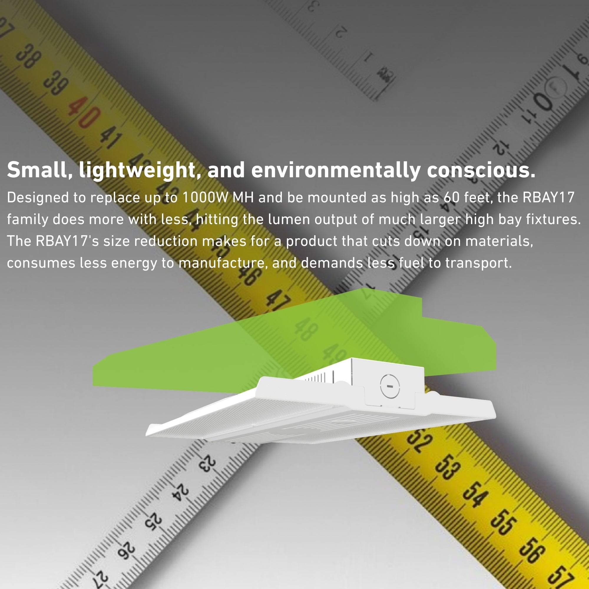 2ft High Bay LED Light, 40950lm, 260W, 4000K/5000K, 120/277V