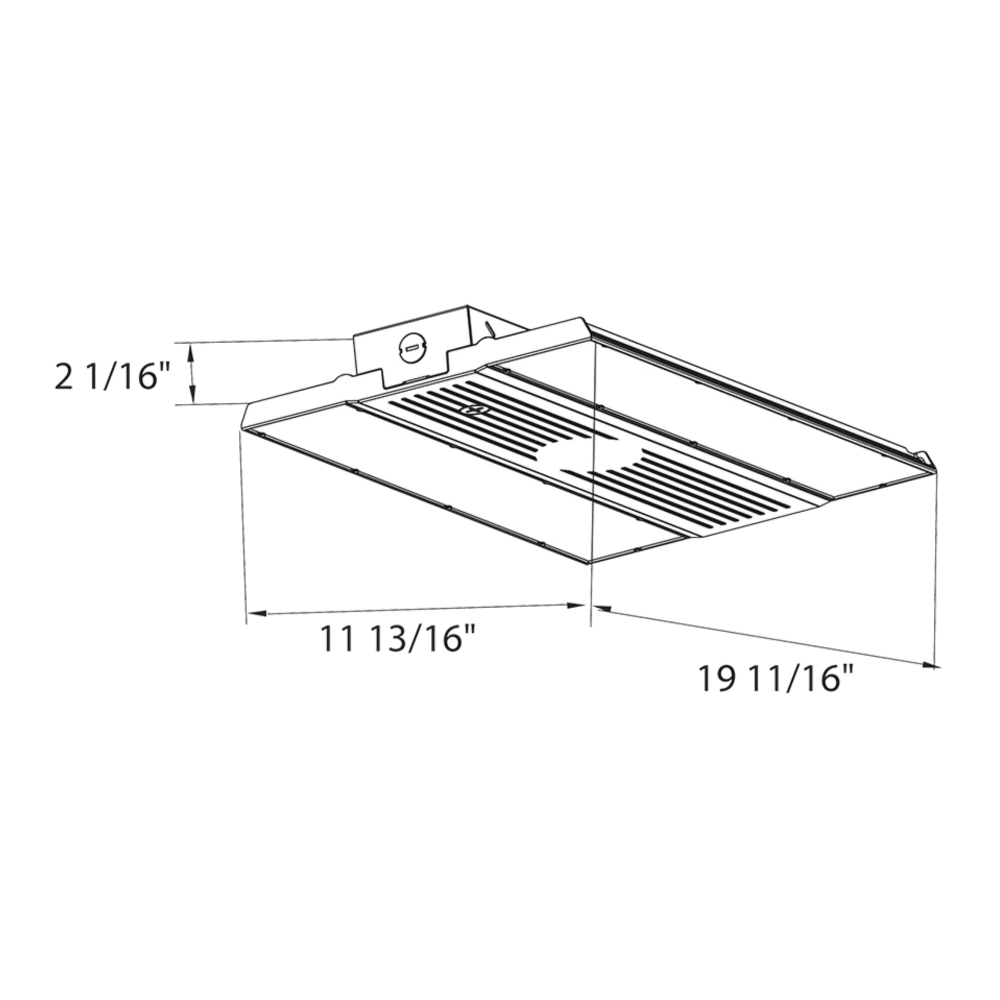 2ft High Bay LED Light, 40950lm, 260W, 4000K/5000K, 120/277V