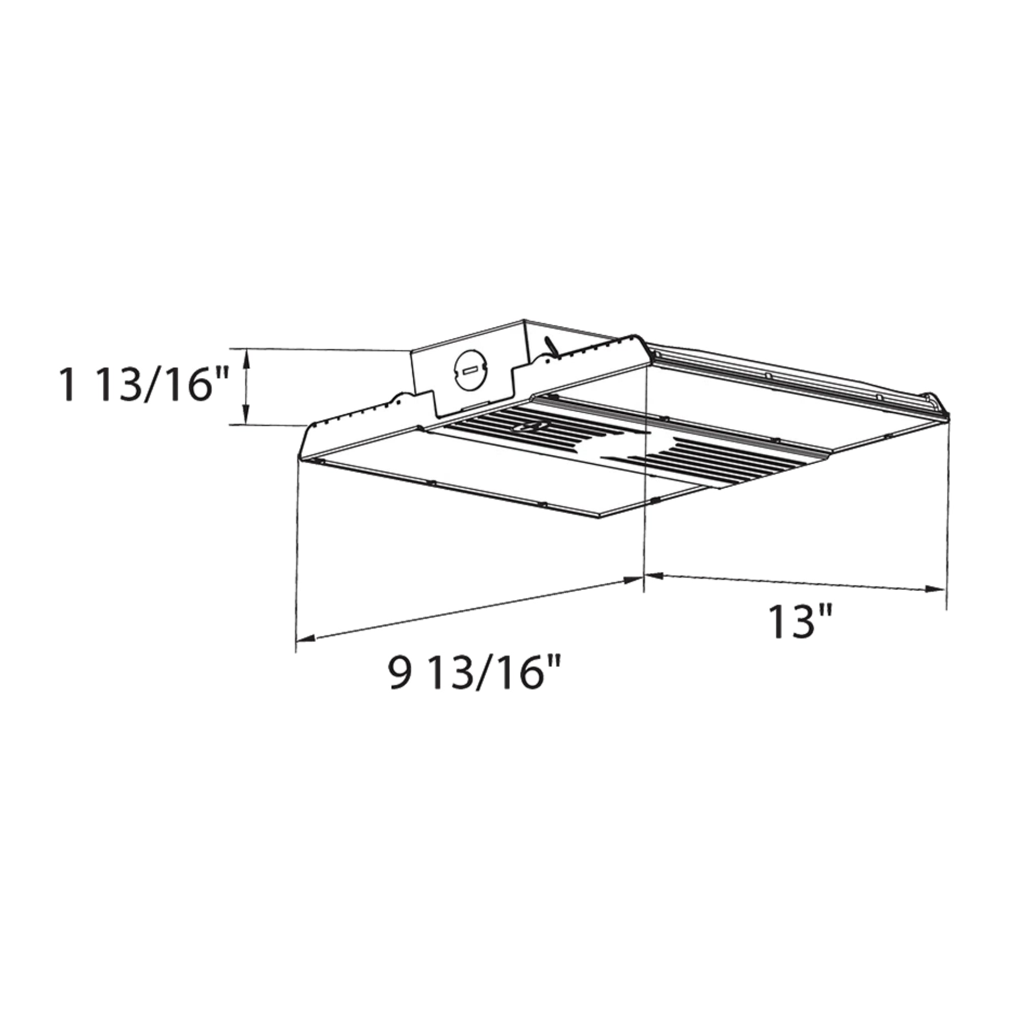 High Bay LED Light, 20800lm, 130W, 4000K/5000K, 120/277V