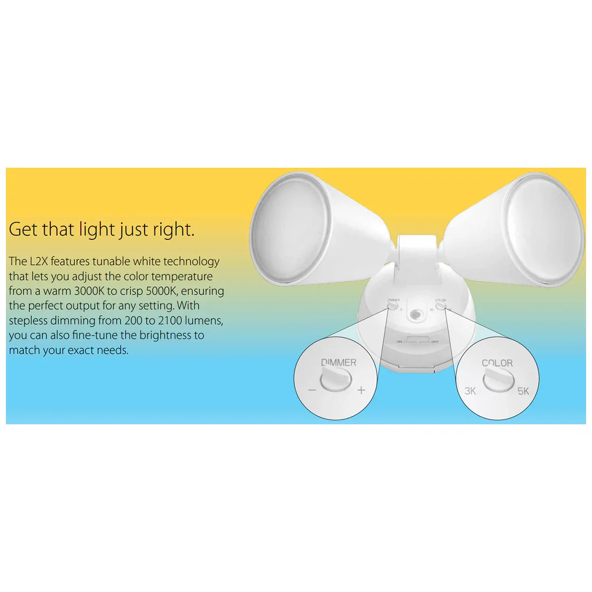 Led 20w Rab RAB L2XB Luminator 20W LED Security Light | Tunable CCT & Photocell ...