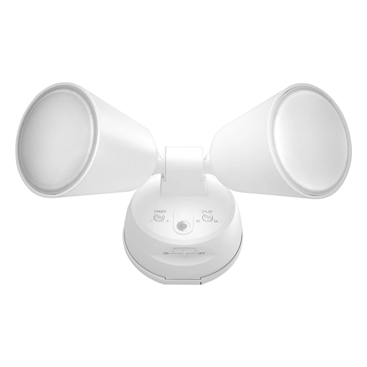 LED Security Light, 2000 Lumens, 20W, Tunable White, Integrated Photocell, White - Bees Lighting