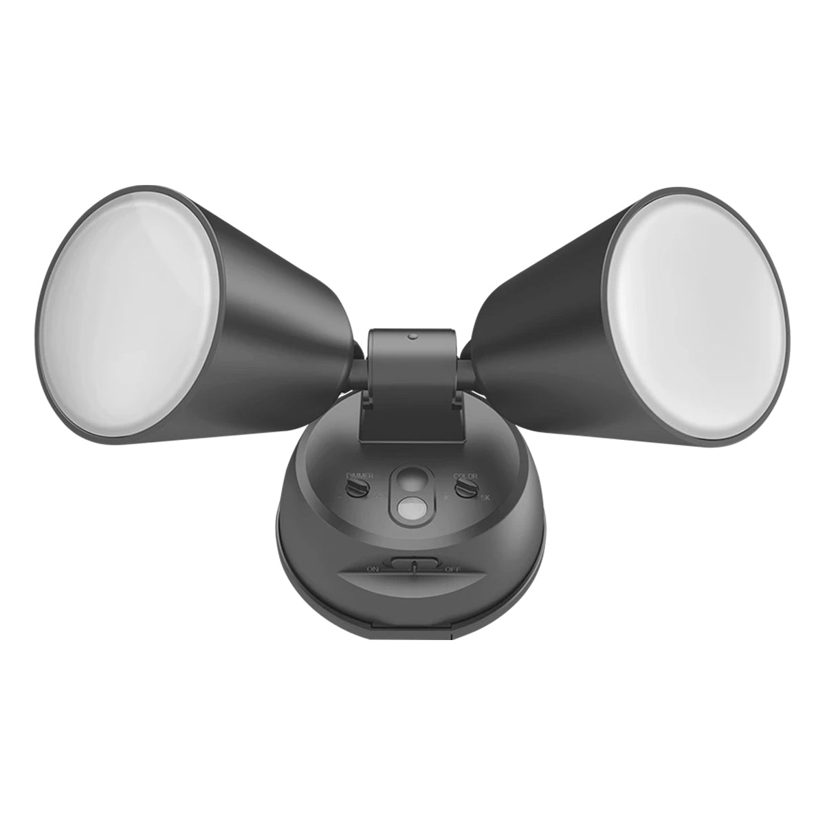 LED Security Light, 2000 Lumens, 20W, Tunable White, Integrated Photocell, Bronze - Bees Lighting