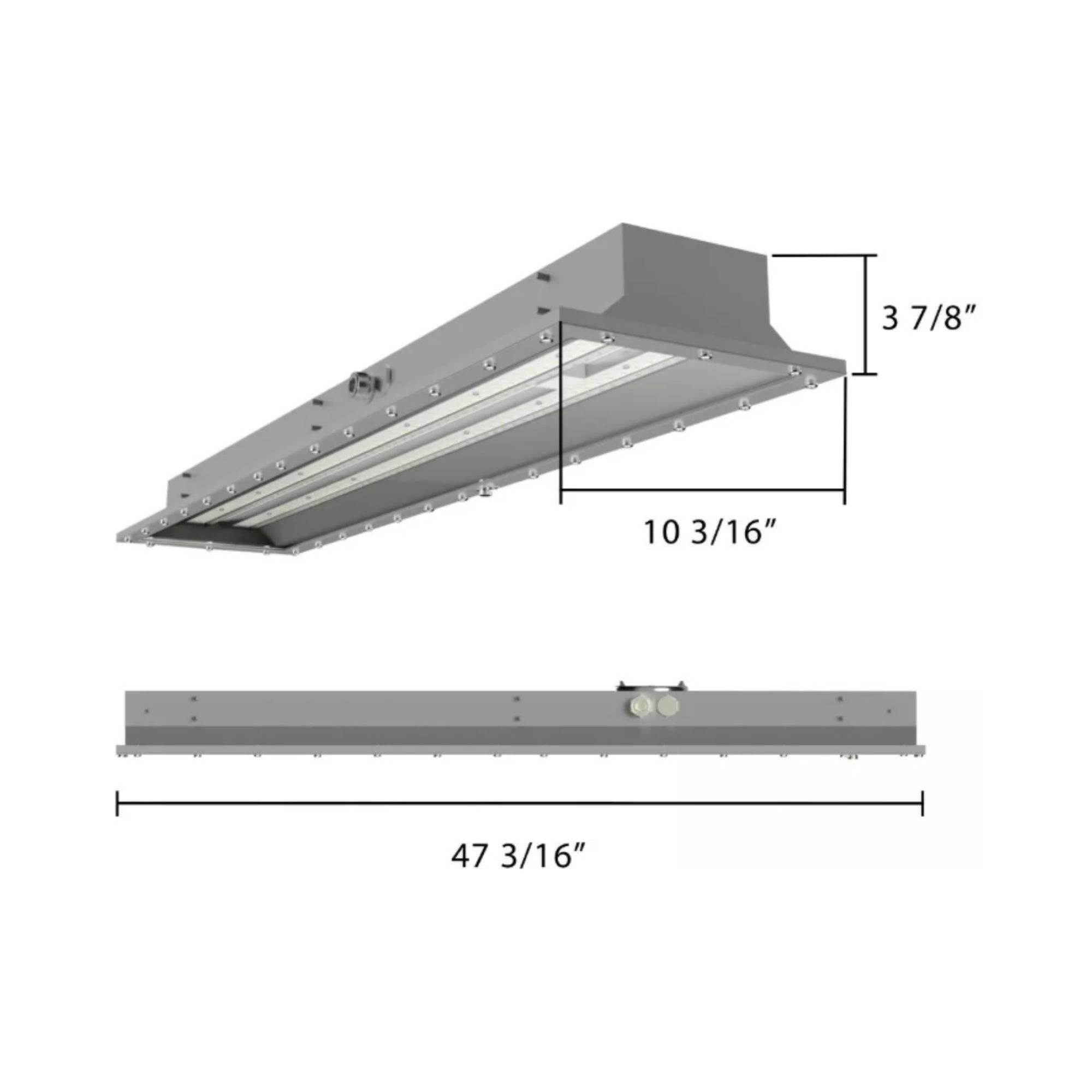 1x4 Hazardous Location LED Panel, 40W, 5885lm, 5000K, 120-277V
