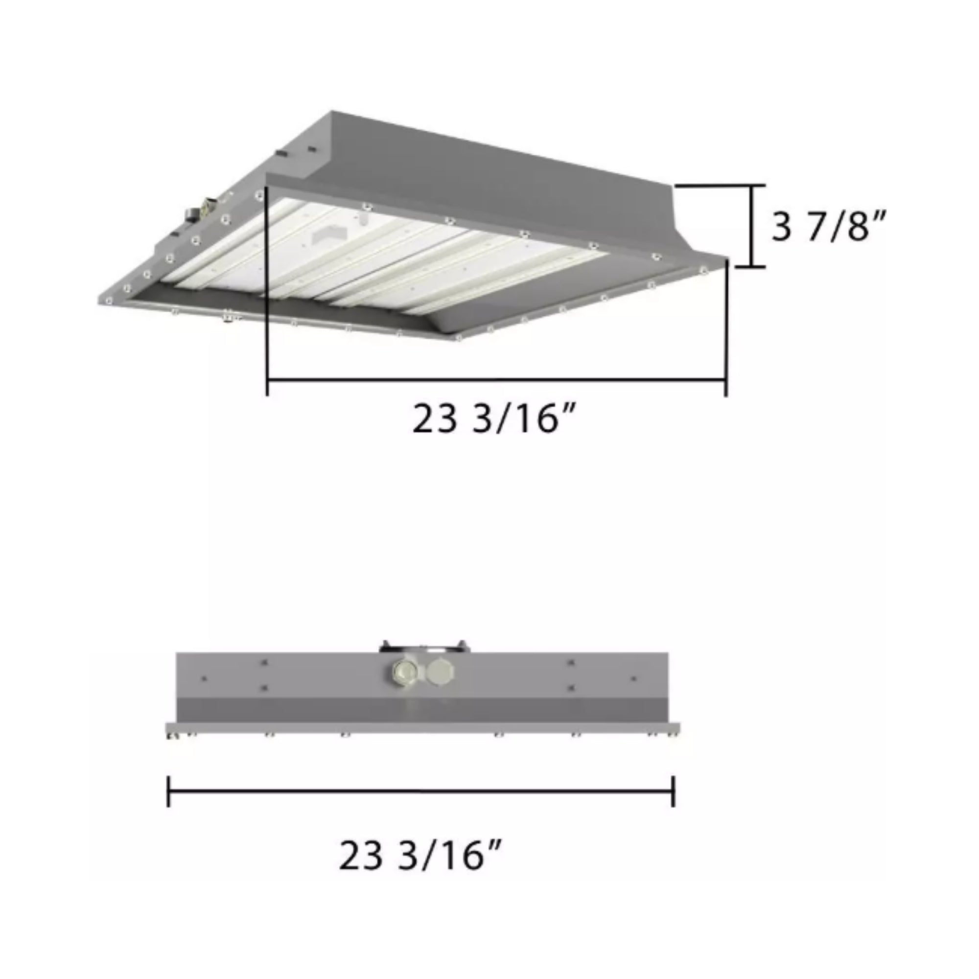 2x2 Hazardous Location LED Panel, 60W, 8830lm, 5000K, 120-277V