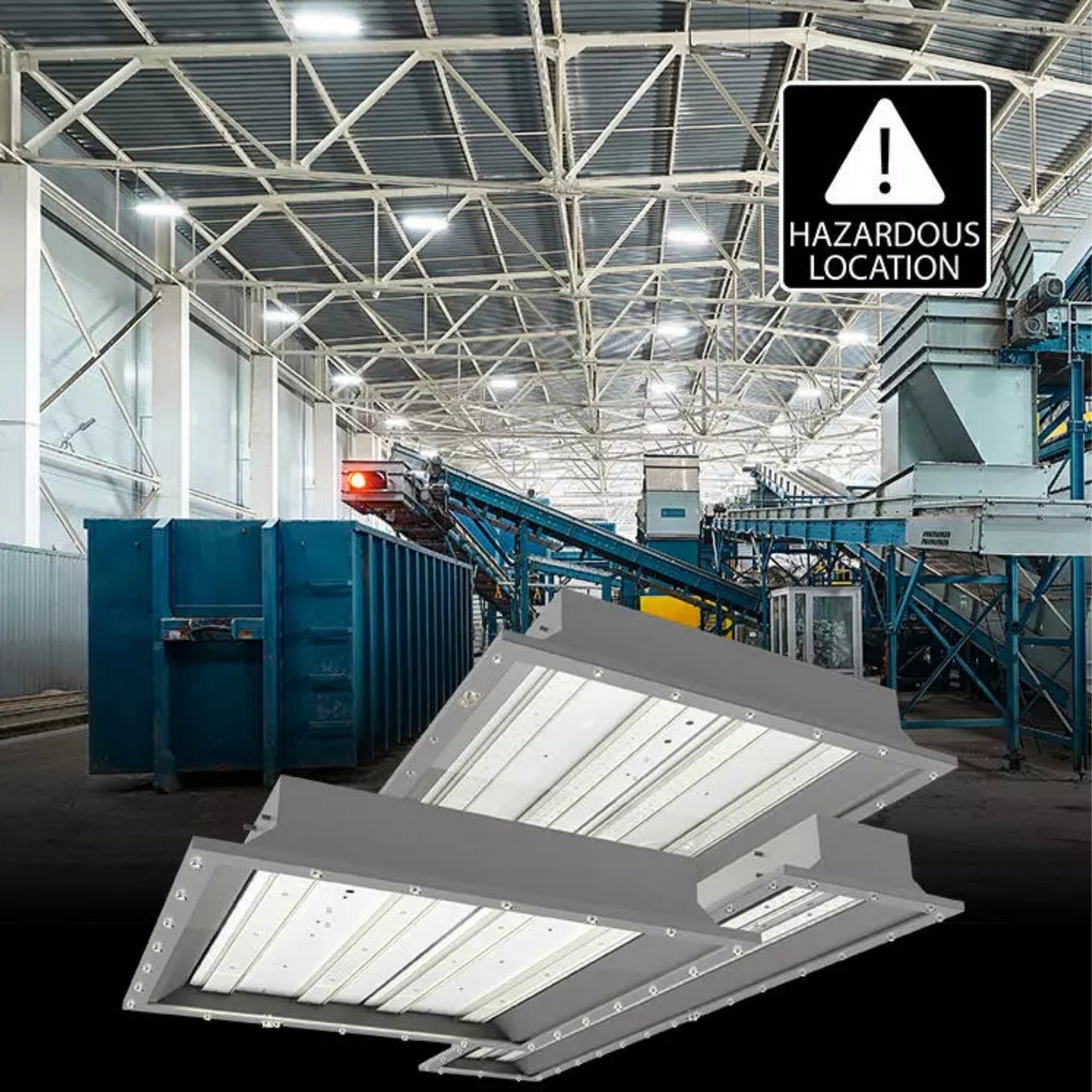2x2 Hazardous Location LED Panel, 60W, 8830lm, 5000K, 120-277V