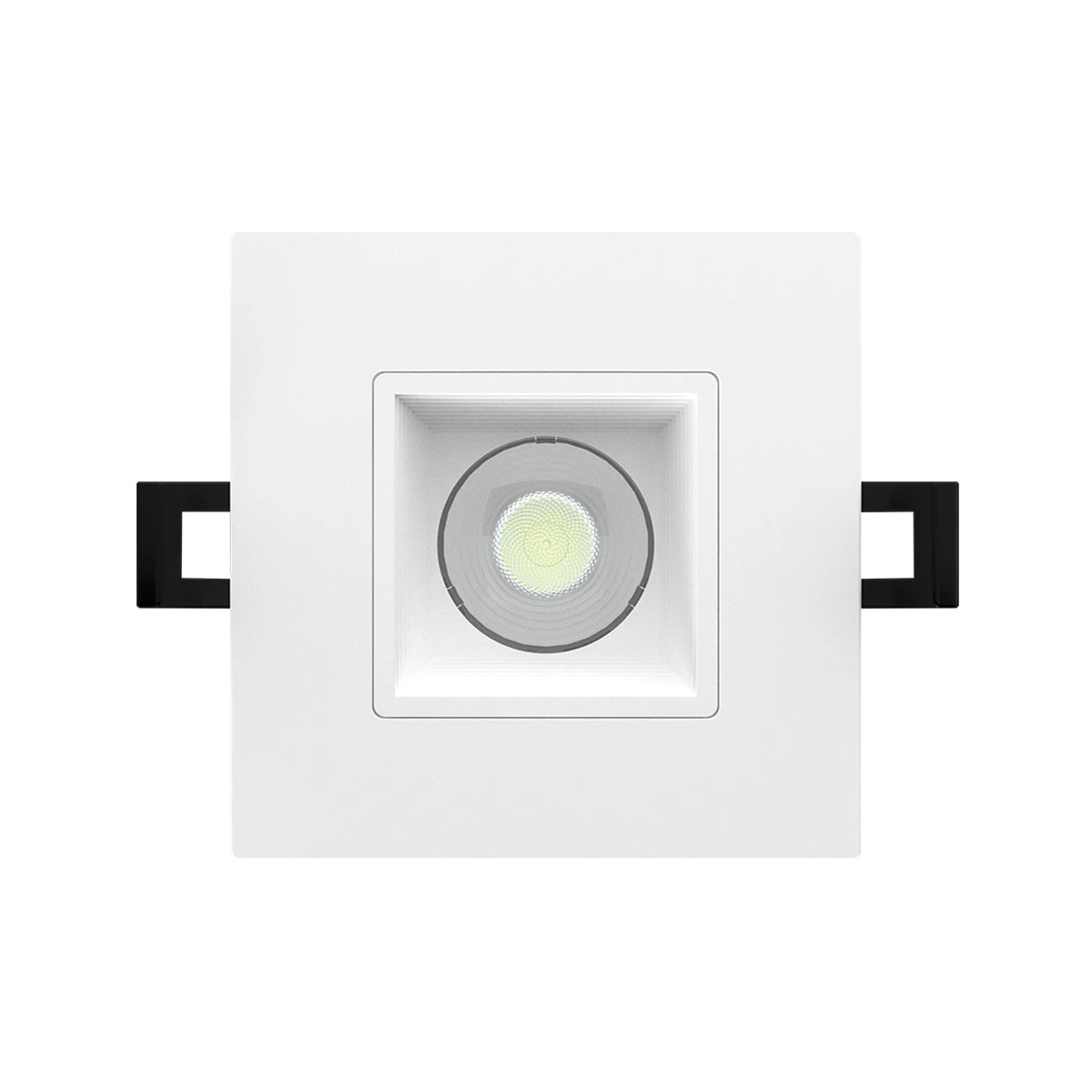 3 inch Square LED Canless Recessed Light, 15 Watt, 1000 Lumens, Selectable CCT, 2700K to 5000K, 120V, Baffle Trim - Bees Lighting