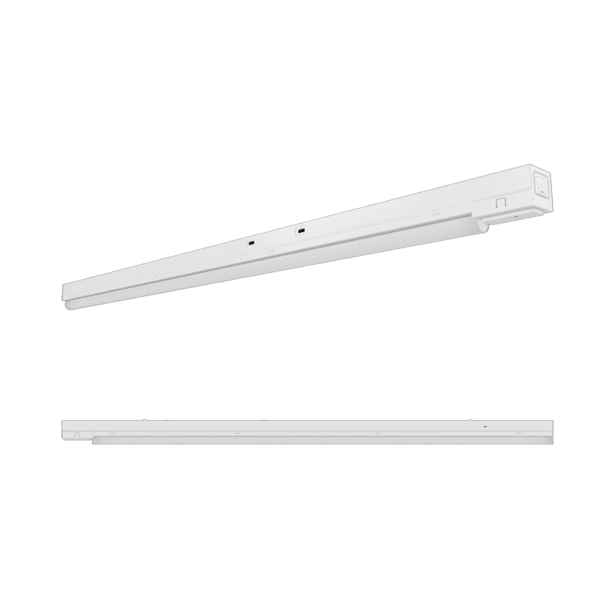 4ft LED Strip Light Fixture, 20W, 3100 Lumens, 35K/40K/50K, 120-277V, Motion Sensor