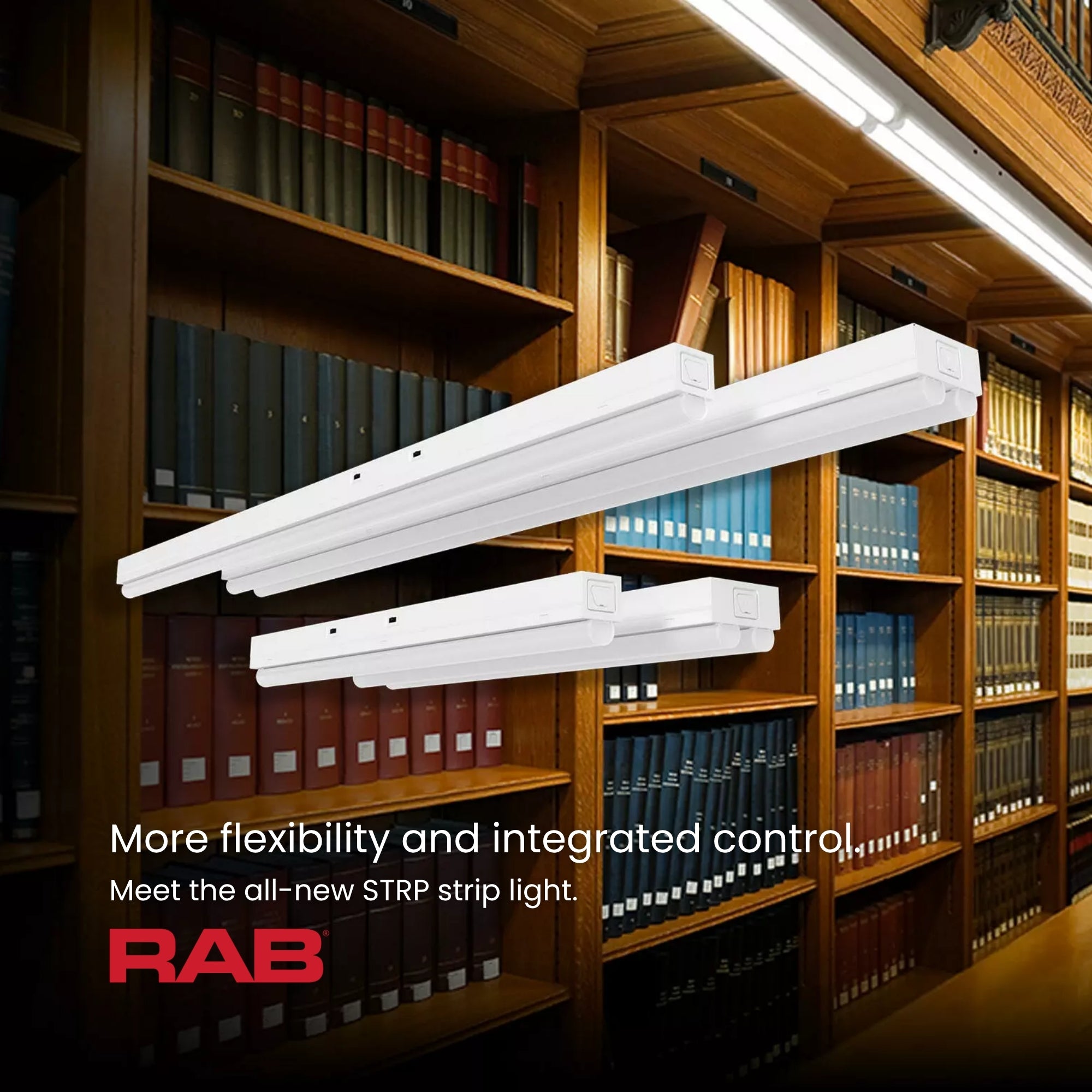 4ft LED Strip Light Fixture, 40W, 5800 Lumens, 35K/40K/50K, 120-277V, Battery Backup