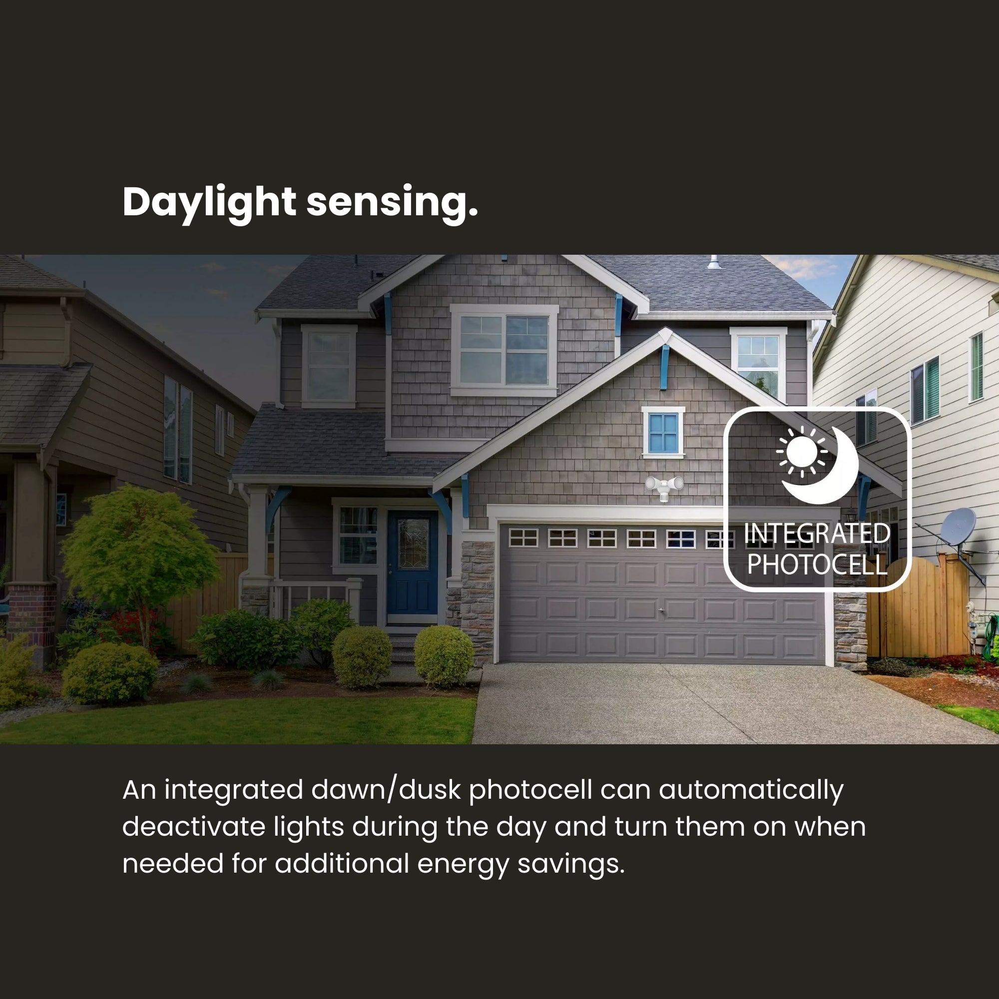 RAB Luminator LU160W LED Motion Sensor Security Light, 2000 Lumens, White