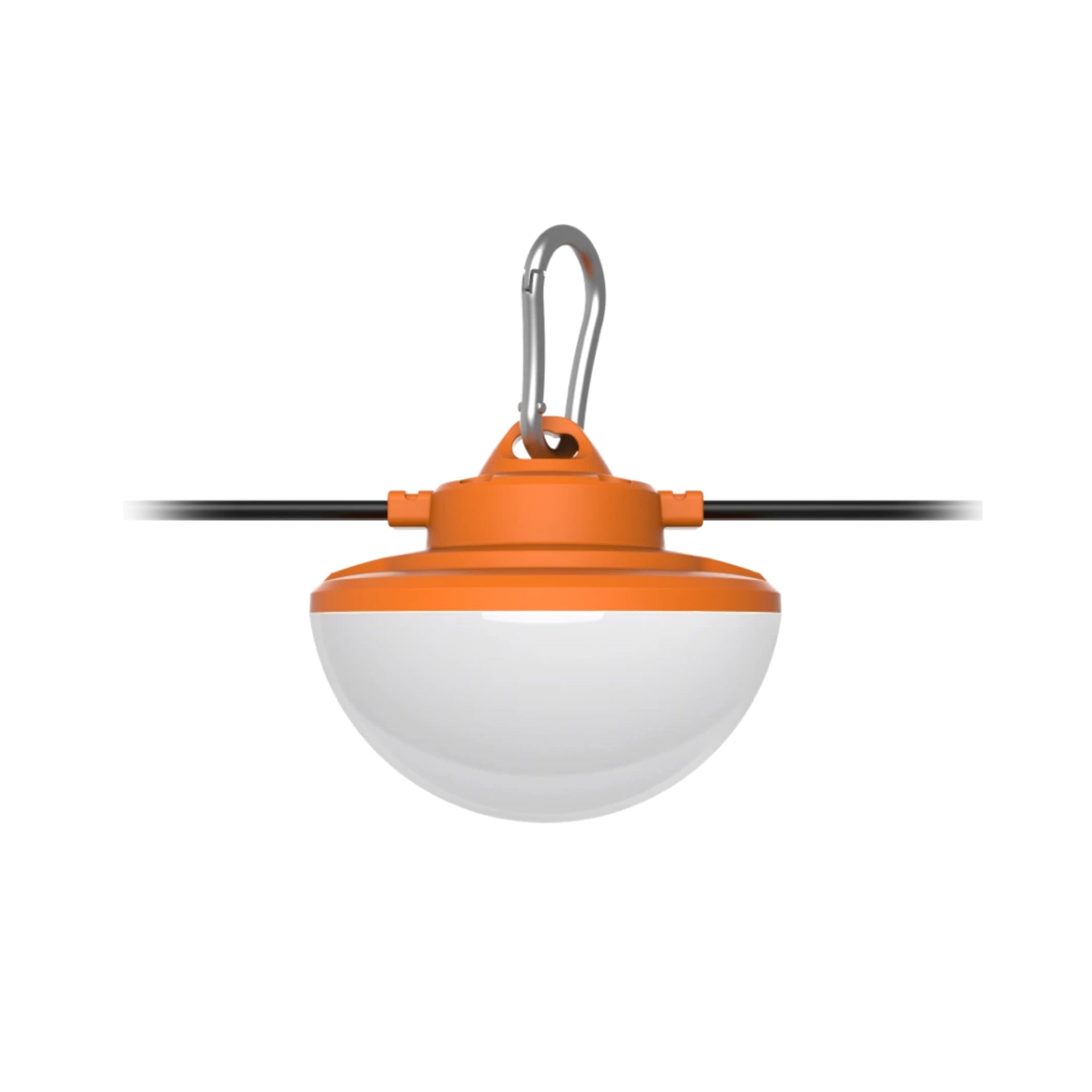 RAB Lighting STRING17-100 100ft Construction LED String Light, 12000 Lumens, Power Cord & Hook