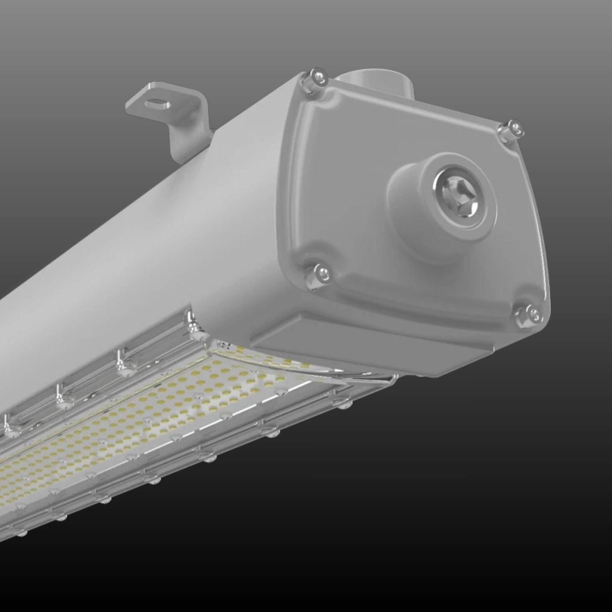 4ft Hazardous Location LED Strip Light, 80W, 13300lm, 5000K, 120-277V