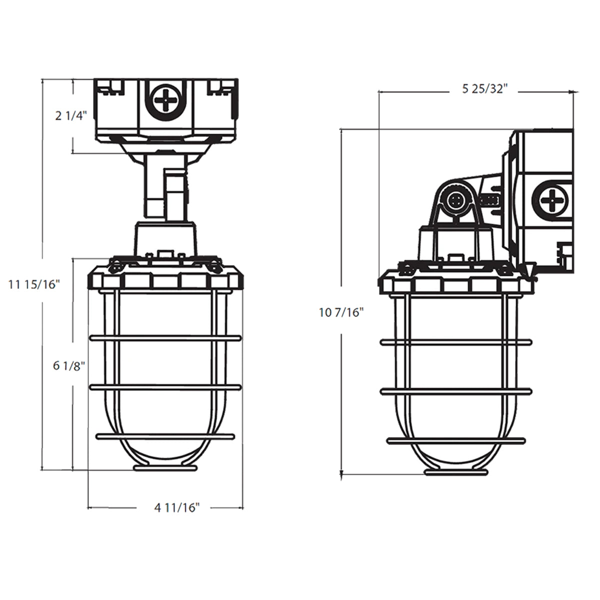 LED Vapor Proof Light, 20W, 2420 lm, 30K/40K/50K, 120-277V - Bees Lighting