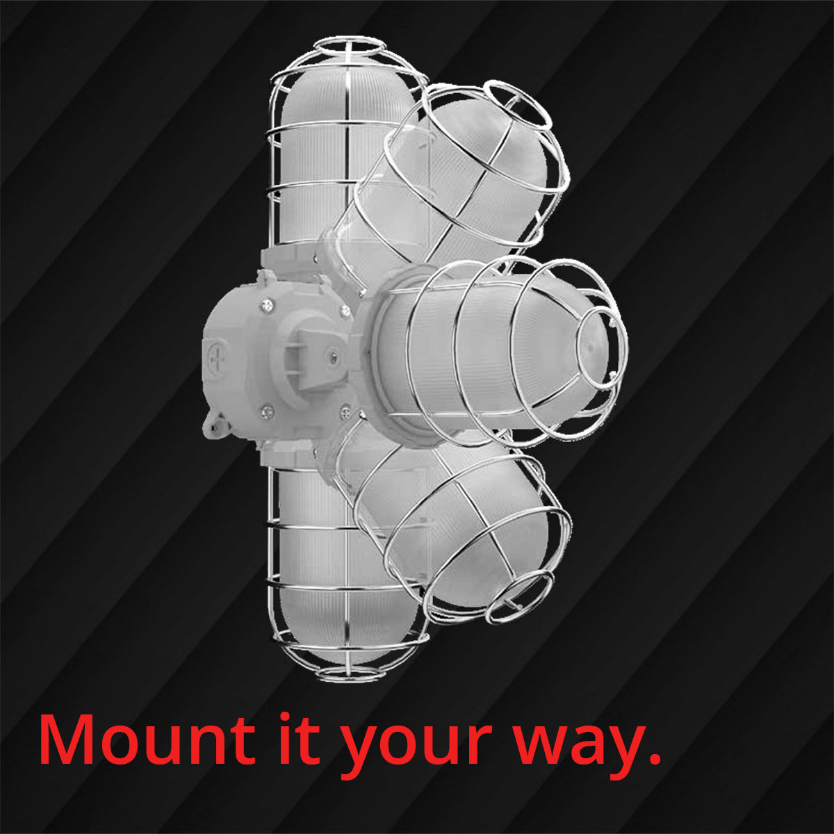 LED Vapor Proof Light, 20W, 2420 lm, 30K/40K/50K, 120-277V - Bees Lighting