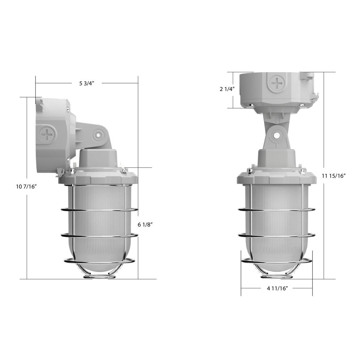 Led 20w Rab RAB VX20 LED Vaporproof 20W Selectable 120–277V | IP65 Rated – Bees ...