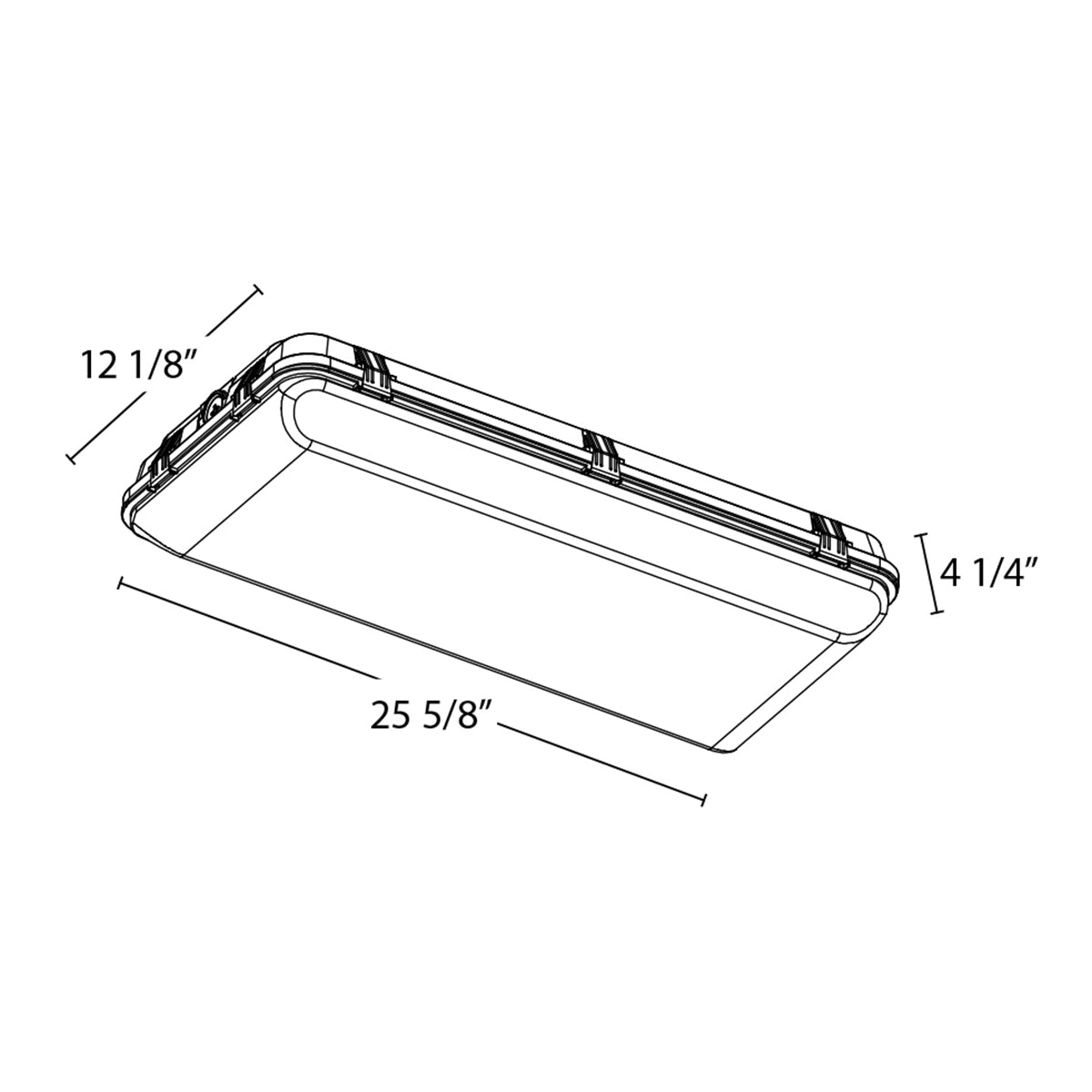 2ft LED Vapor Tight Washdown, 90W, 14300 Lumens, 35K/40K/50K, 120/277V - Bees Lighting