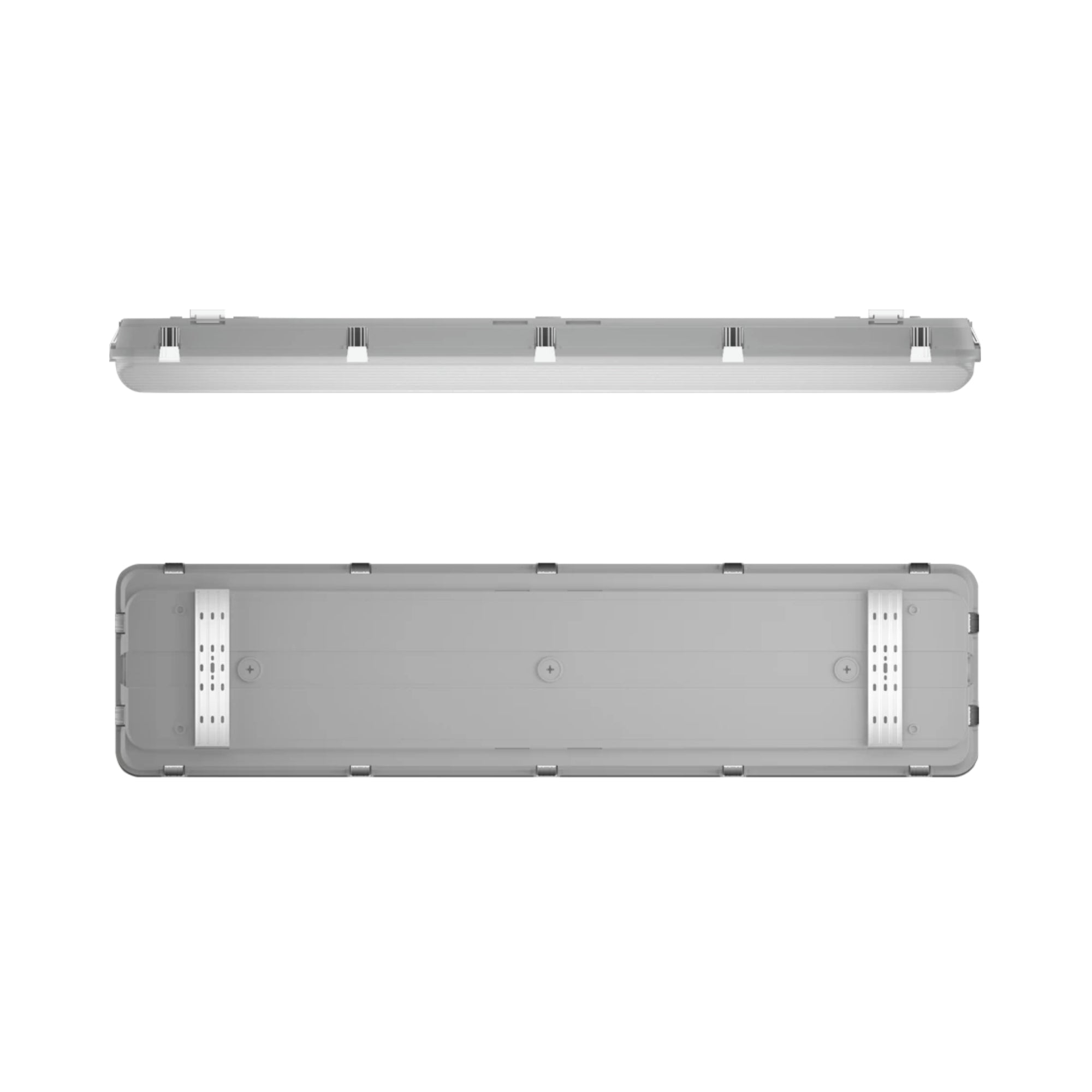 RAB WHALE4 4ft LED Vapor Tight / Washdown Fixture 24,462 Lumens 160W Selectable 35K/40K/50K 120–277V Gray