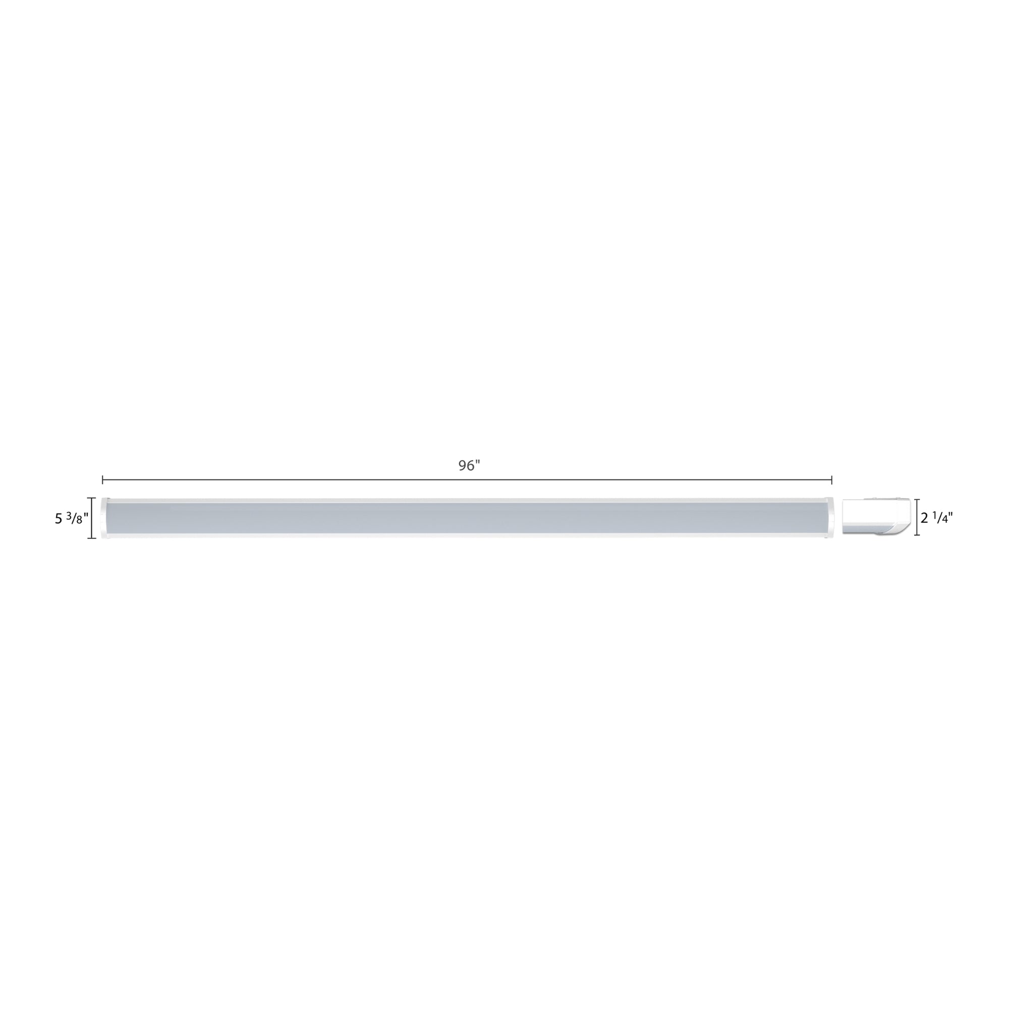 RAB GUS17-8 Field Adjustable Wrap 8ft Wraparound Light 12700 Lumens 90W Selectable CCT 120-277V White