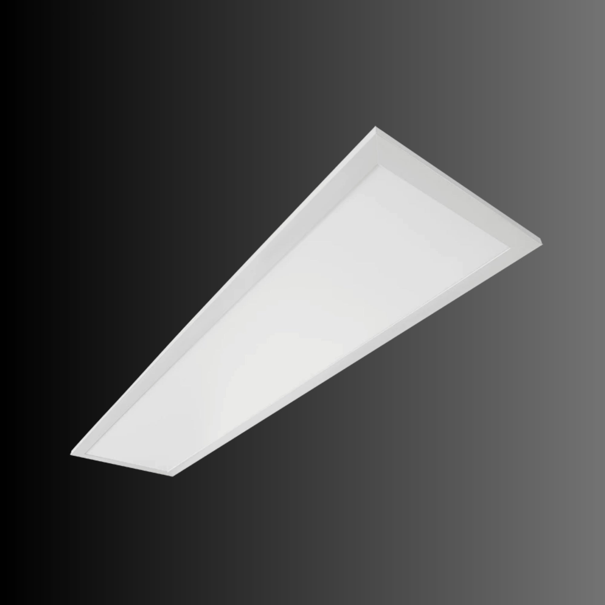 1x4 Edge-Lit Flat Panel Light, 40W, 4640 Lumens, 35K/40K/50K, 120-277V, Battery Backup