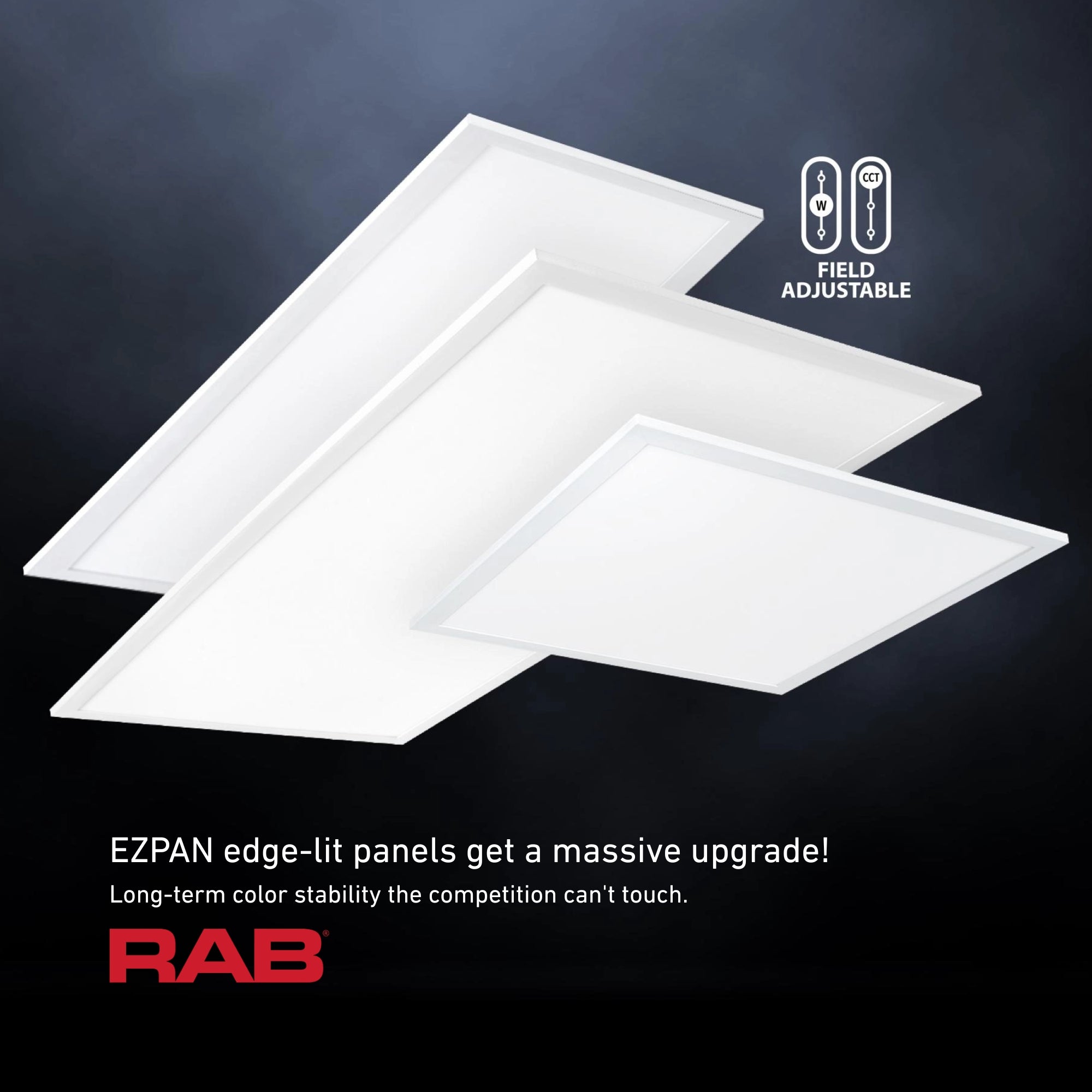 2x2 Edge-Lit Flat Panel Light, 40W, 5270 Lumens, 35K/40K/50K, 120-277V