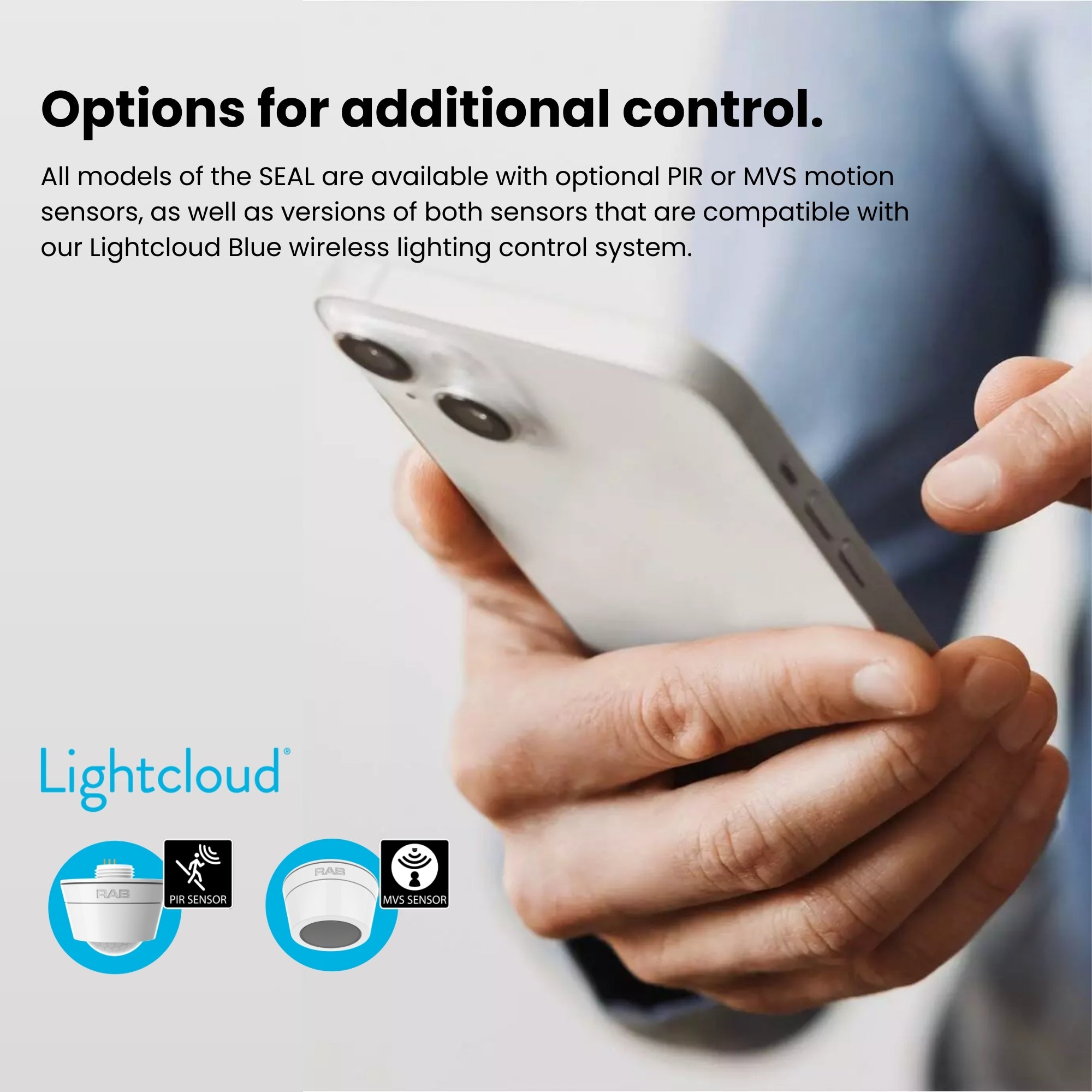 RAB SEAL4 4ft LED Vapor Tight Fixture 6,800 Lumens 30W/40W/50W 3500K/4000K/5000K 120-277V Gray